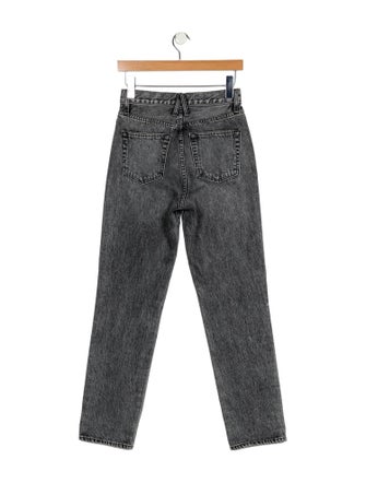 SLVRLAKE Mid-Rise Straight Leg Jeans