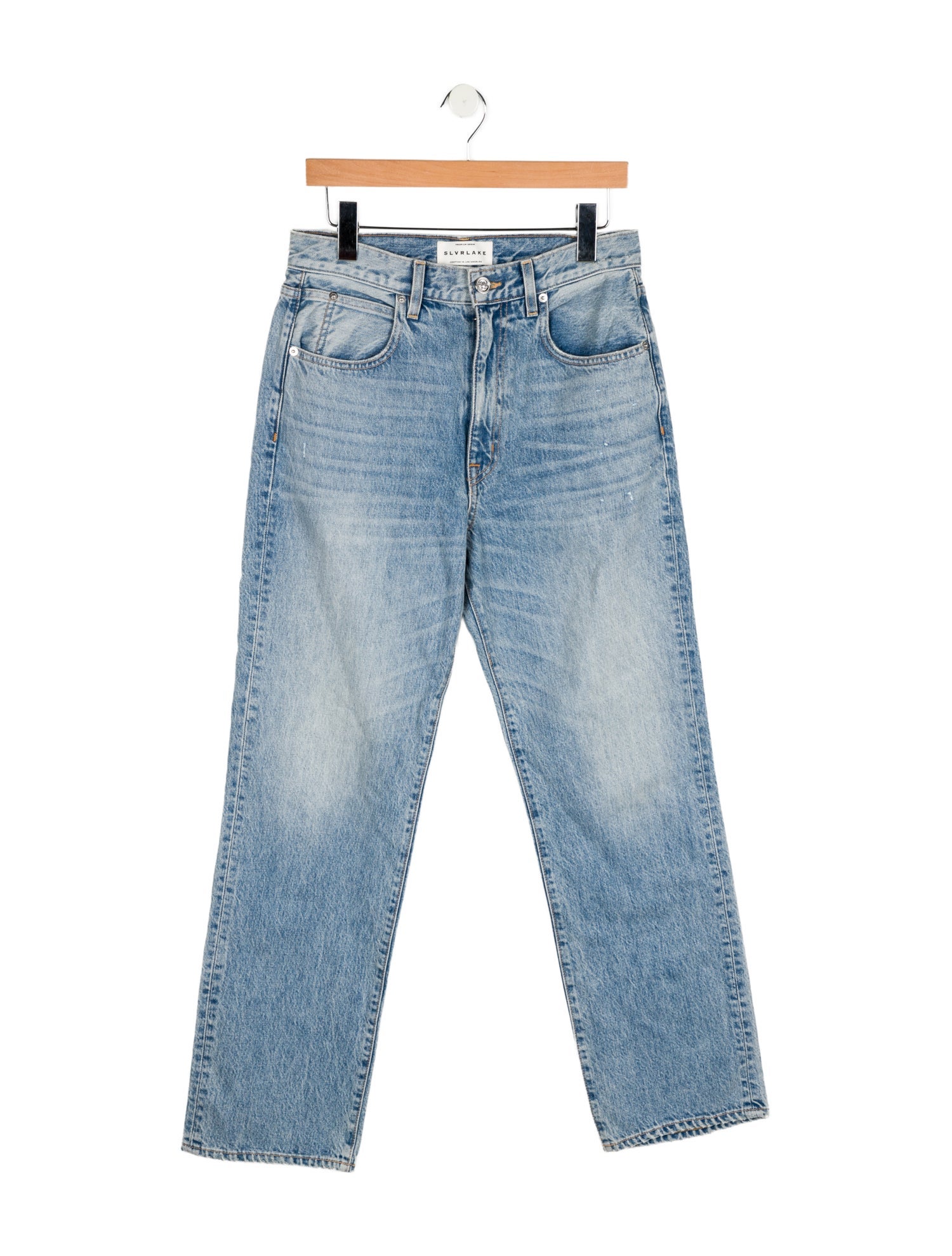 SLVRLAKE High-Rise Straight Leg Jeans