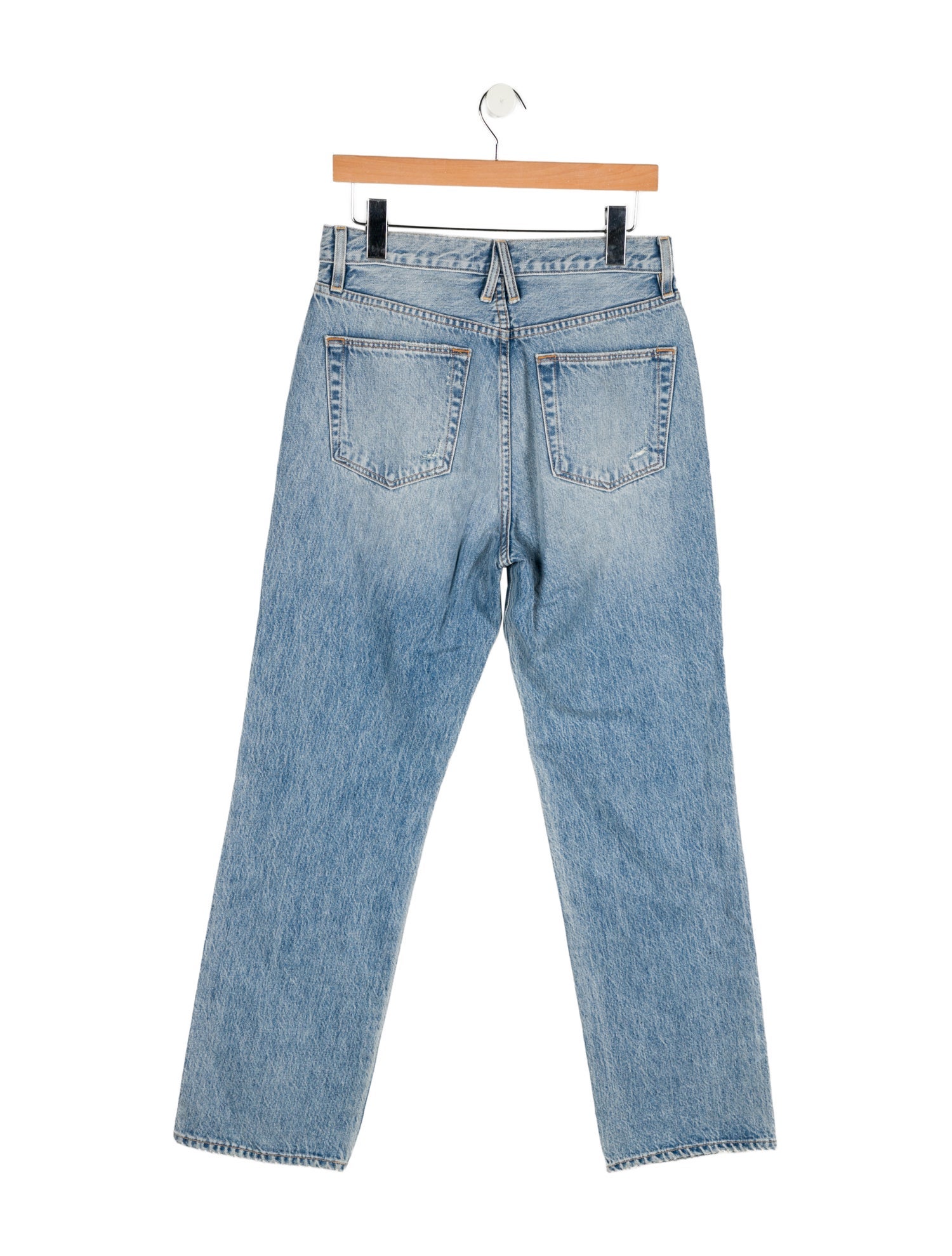 SLVRLAKE High-Rise Straight Leg Jeans