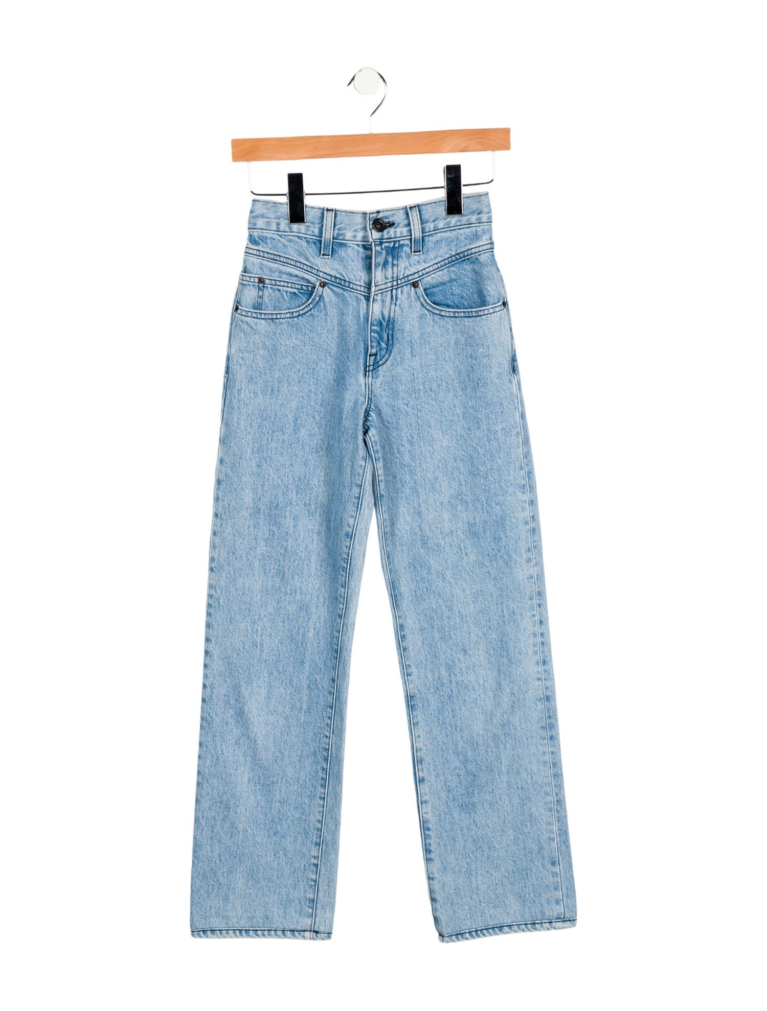 SLVRLAKE Mid-Rise Straight Leg Jeans