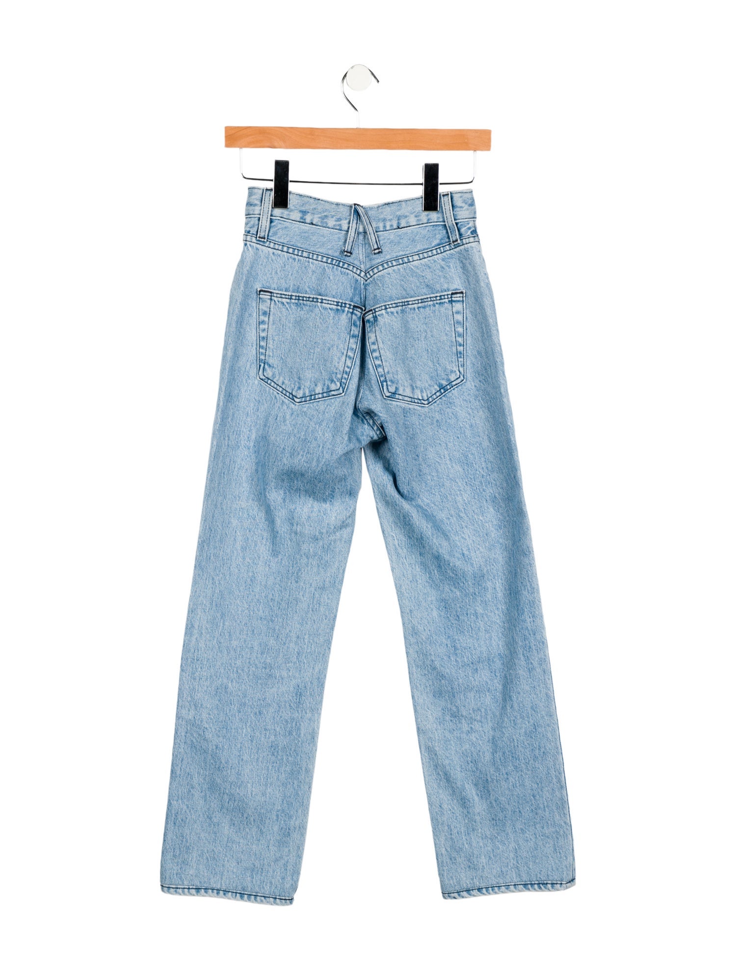SLVRLAKE Mid-Rise Straight Leg Jeans