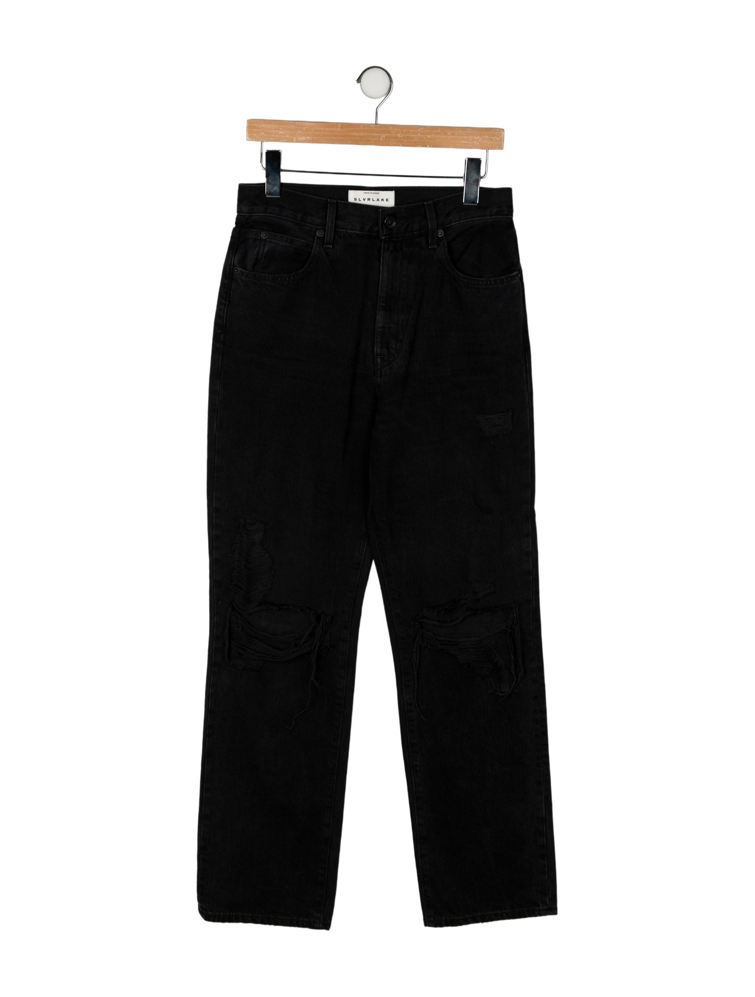SLVRLAKE High-Rise Straight Leg Jeans