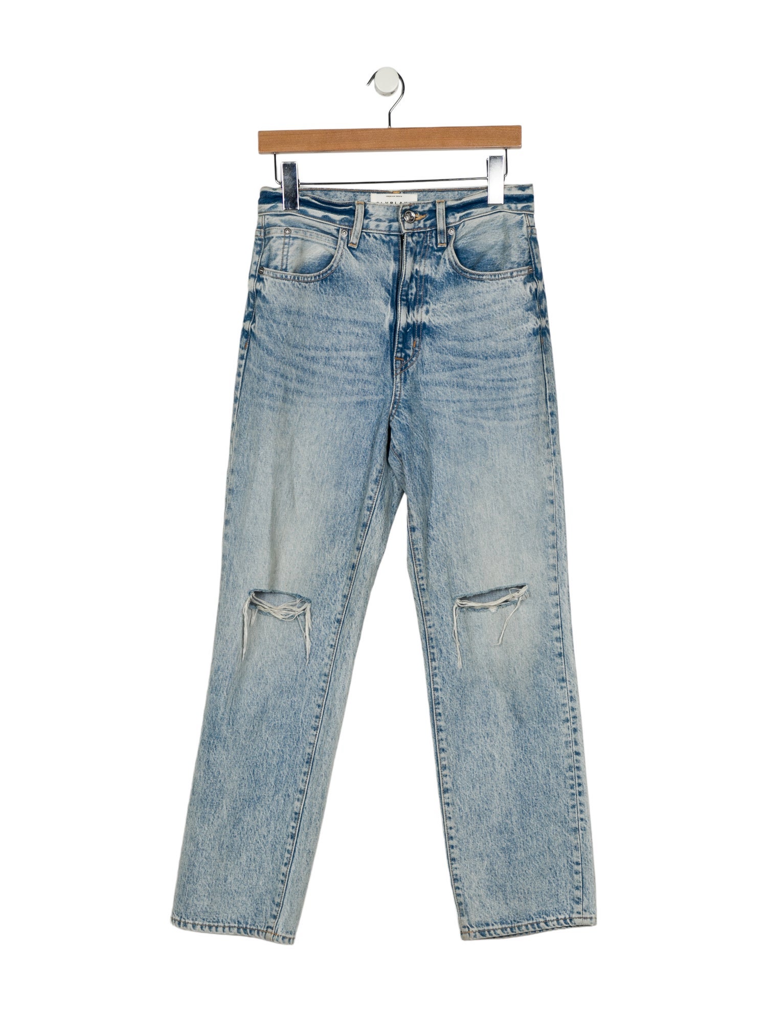 SLVRLAKE High-Rise Straight Leg Jeans
