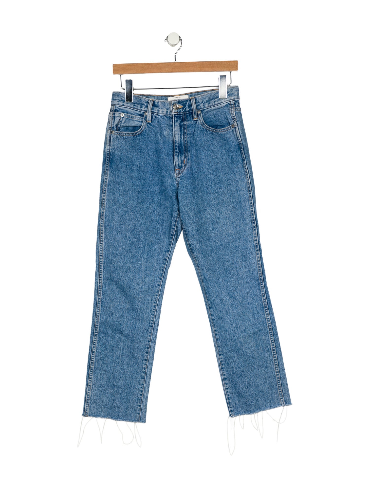 SLVRLAKE Mid-Rise Straight Leg Jeans
