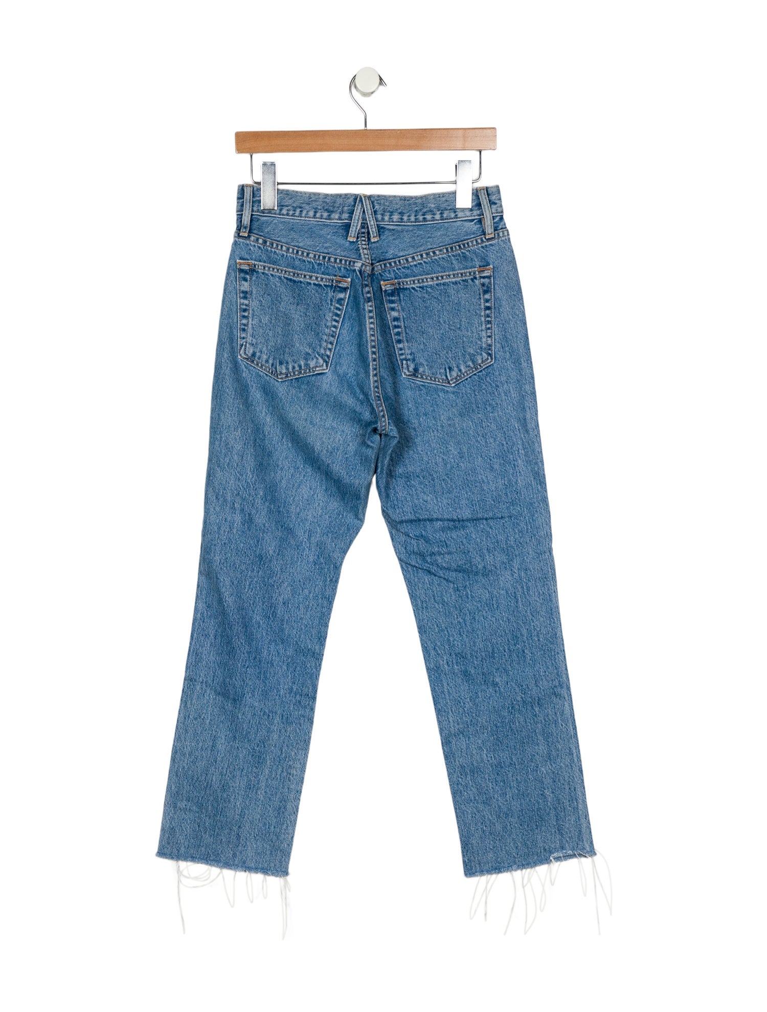 SLVRLAKE Mid-Rise Straight Leg Jeans