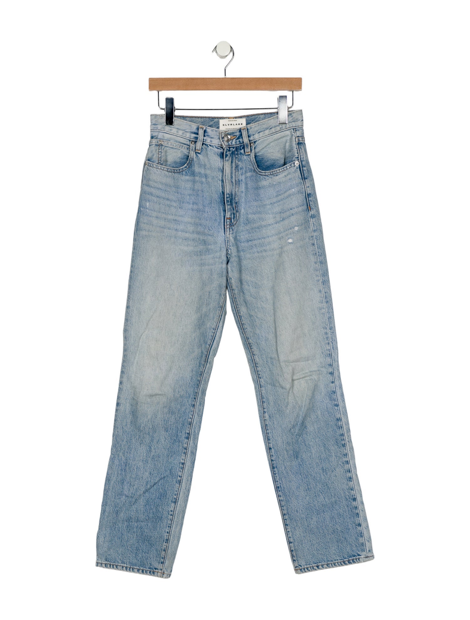 SLVRLAKE High-Rise Straight Leg Jeans