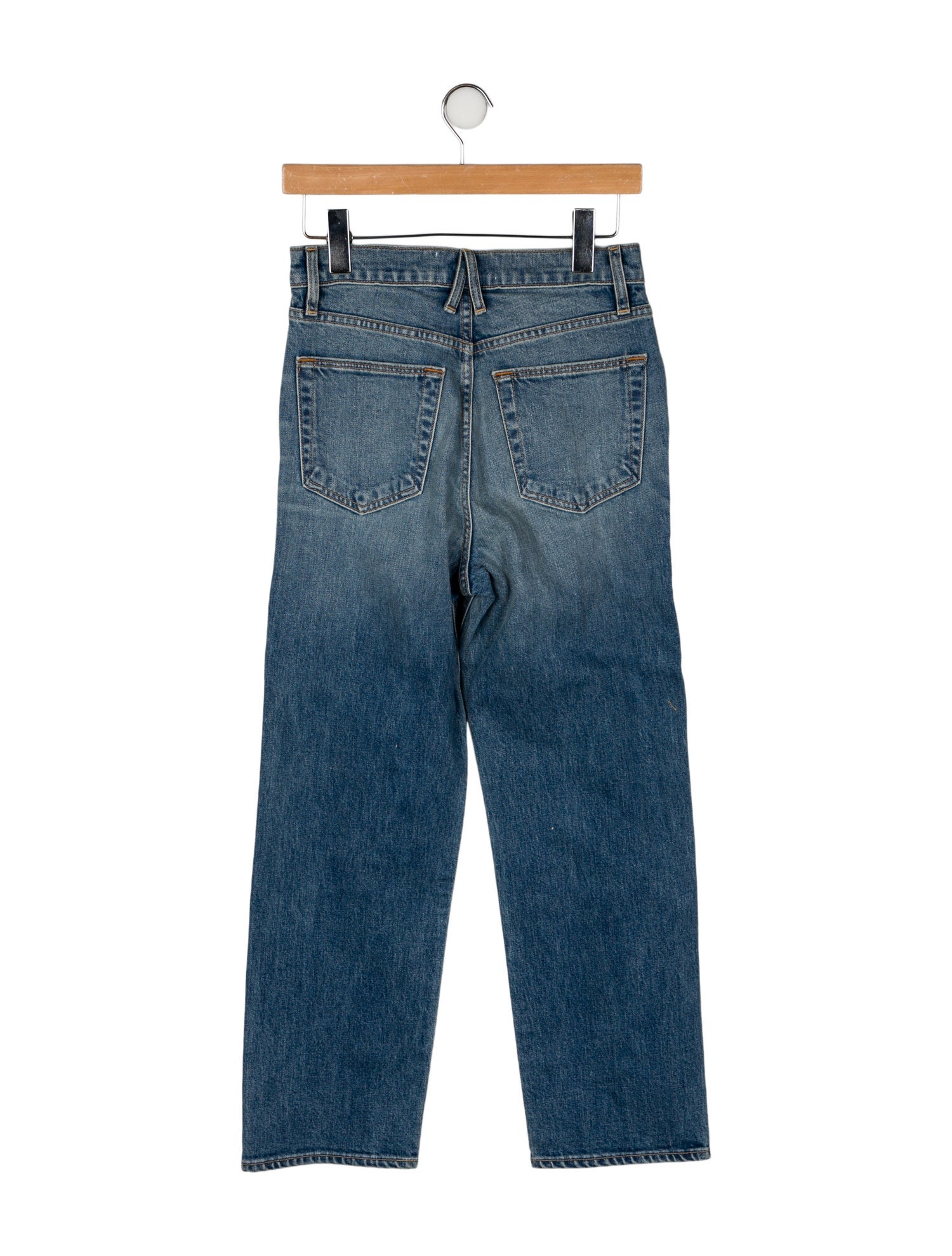 SLVRLAKE High-Rise Straight Leg Jeans