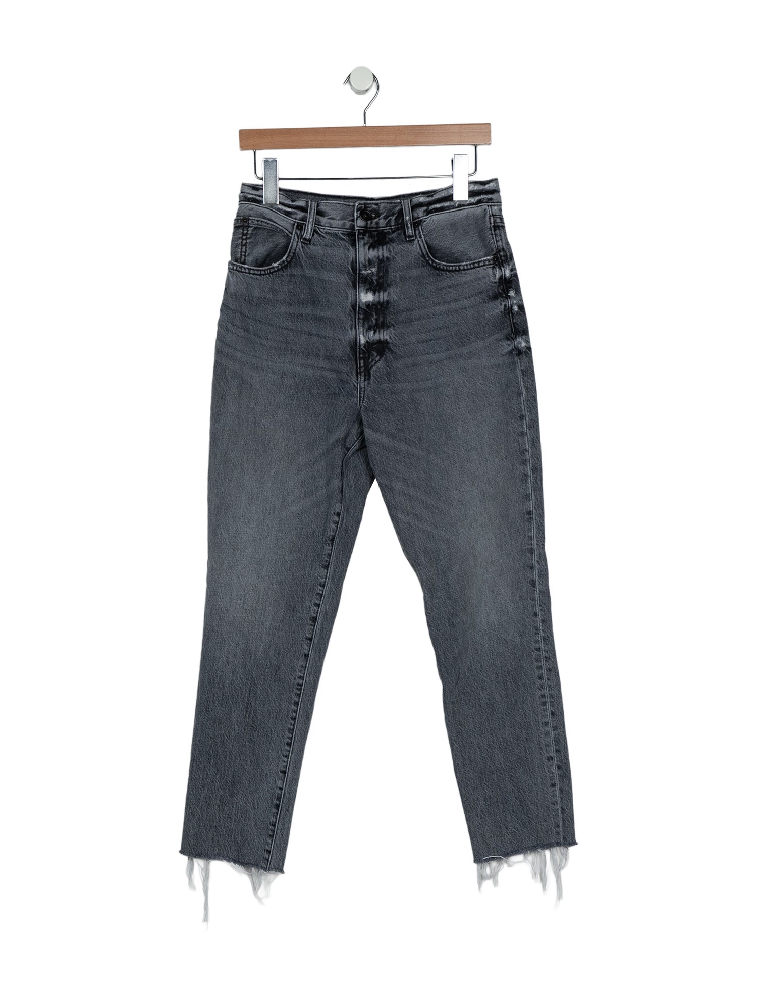 SLVRLAKE High-Rise Straight Leg Jeans