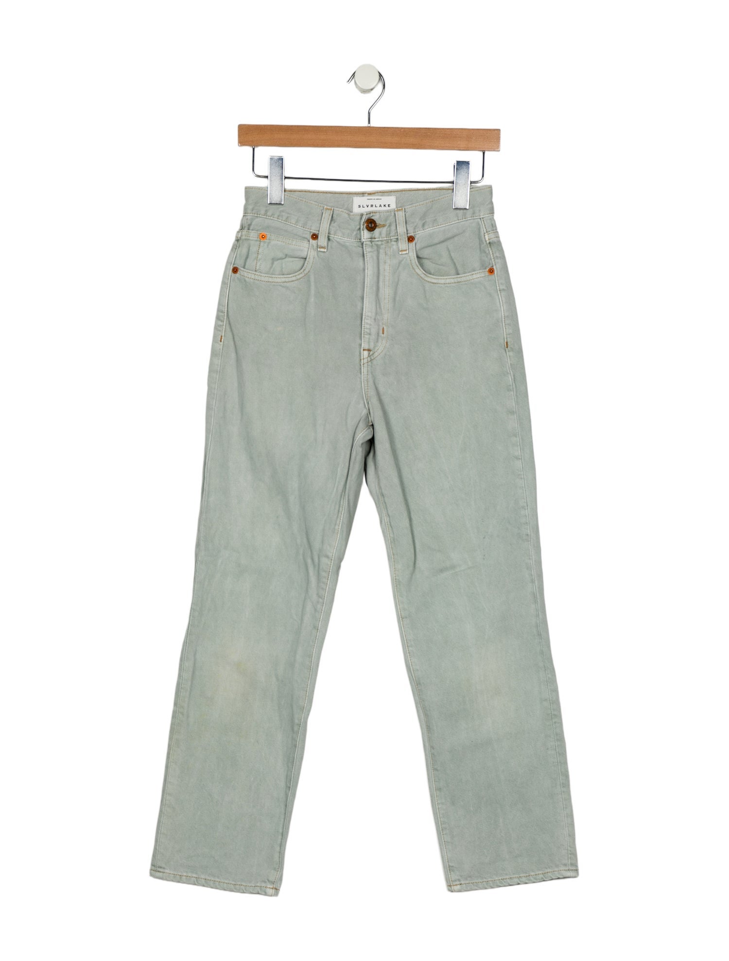 SLVRLAKE High-Rise Straight Leg Jeans