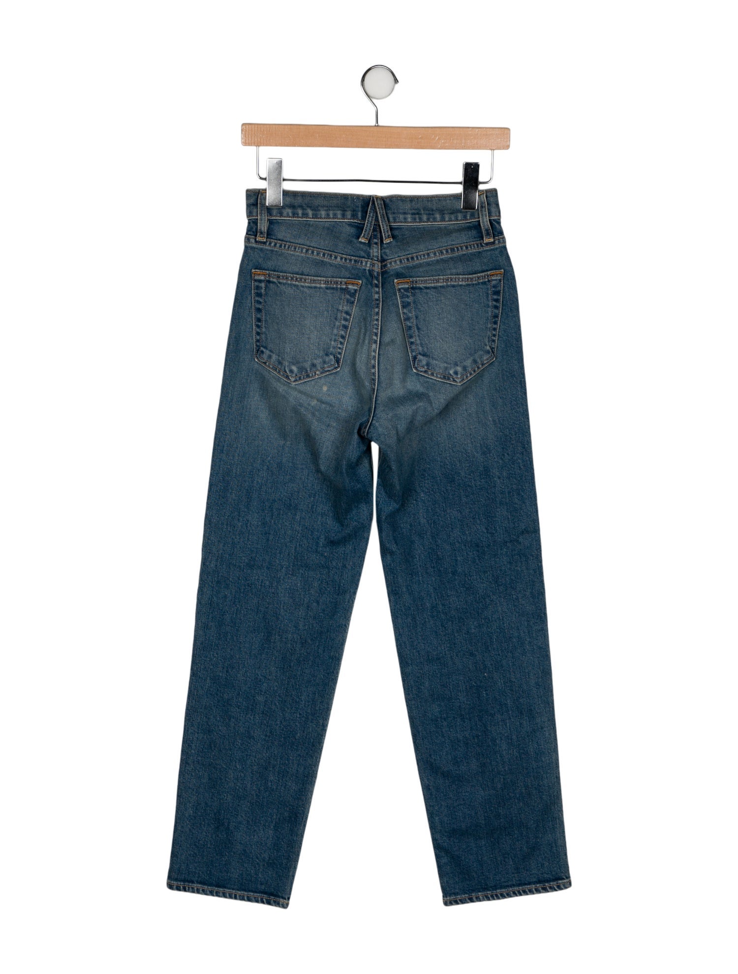 SLVRLAKE Mid-Rise Straight Leg Jeans