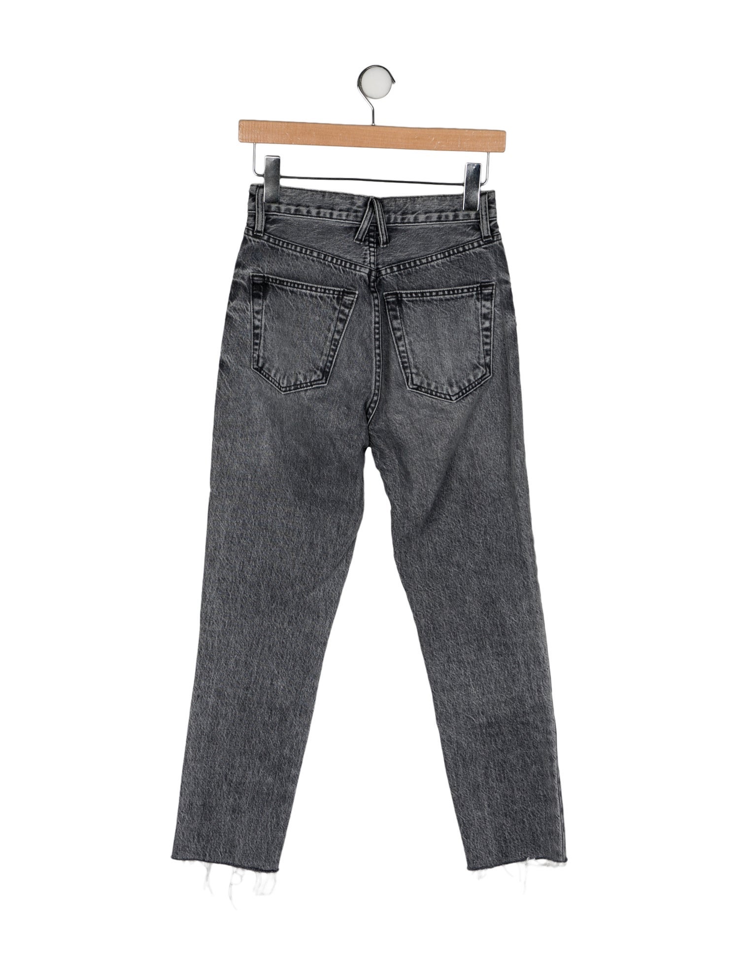 SLVRLAKE High-Rise Straight Leg Jeans