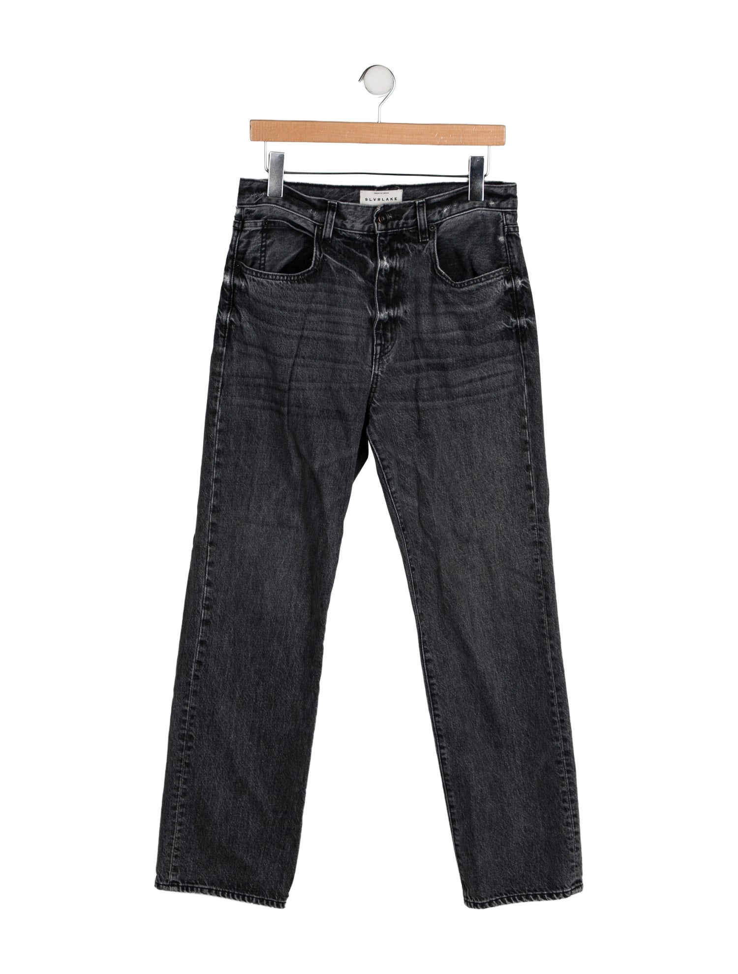 SLVRLAKE High-Rise Straight Leg Jeans