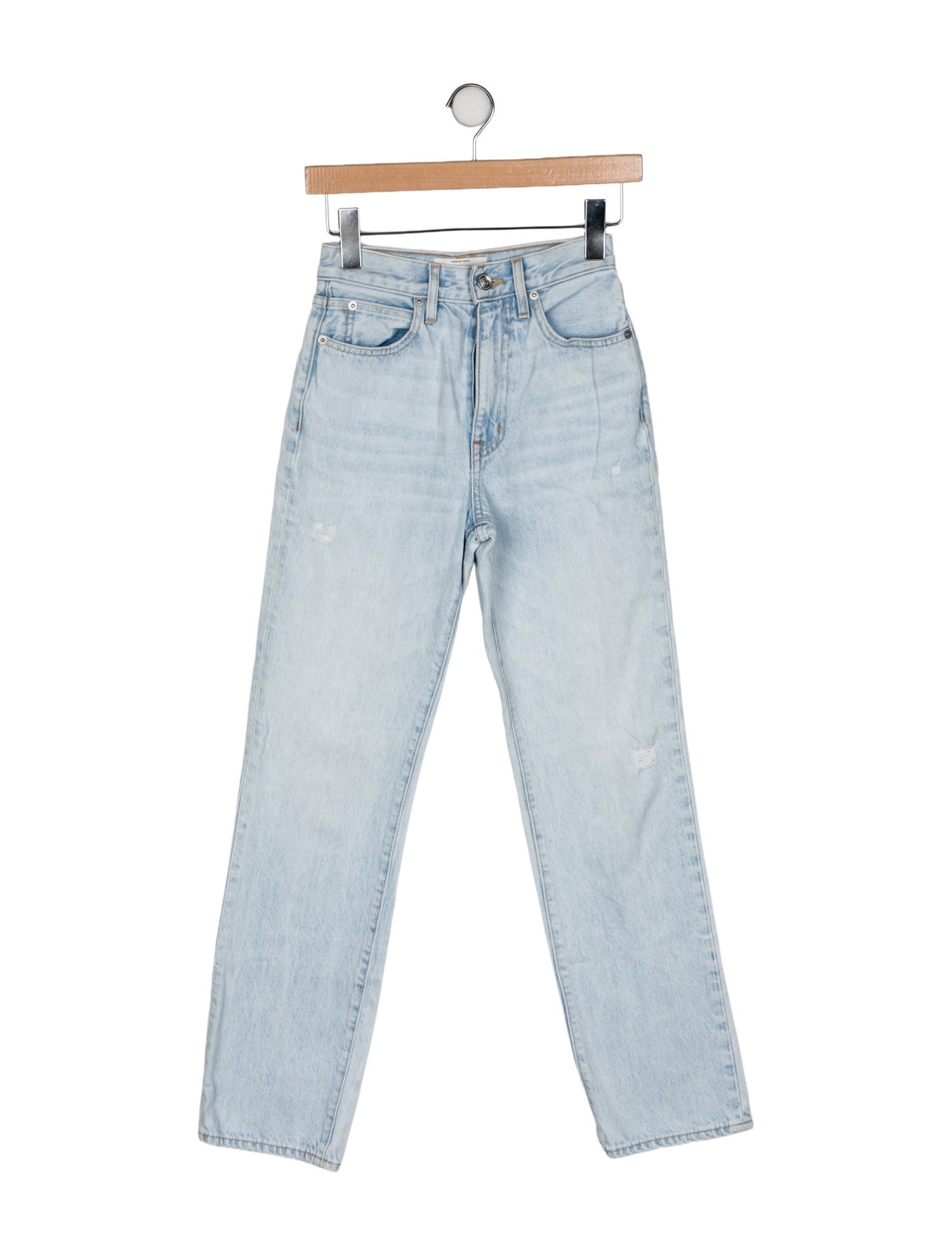 SLVRLAKE Mid-Rise Straight Leg Jeans