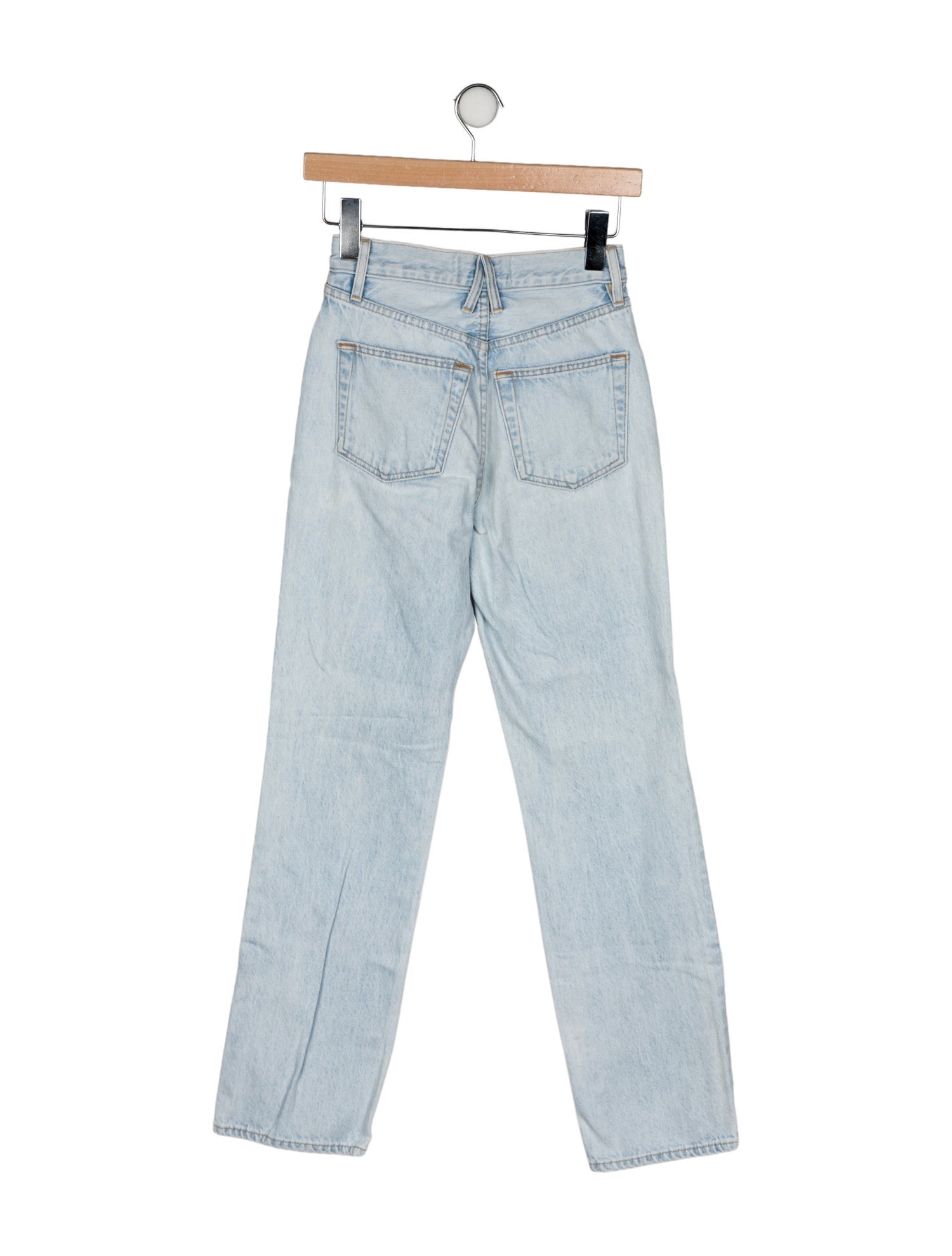 SLVRLAKE Mid-Rise Straight Leg Jeans