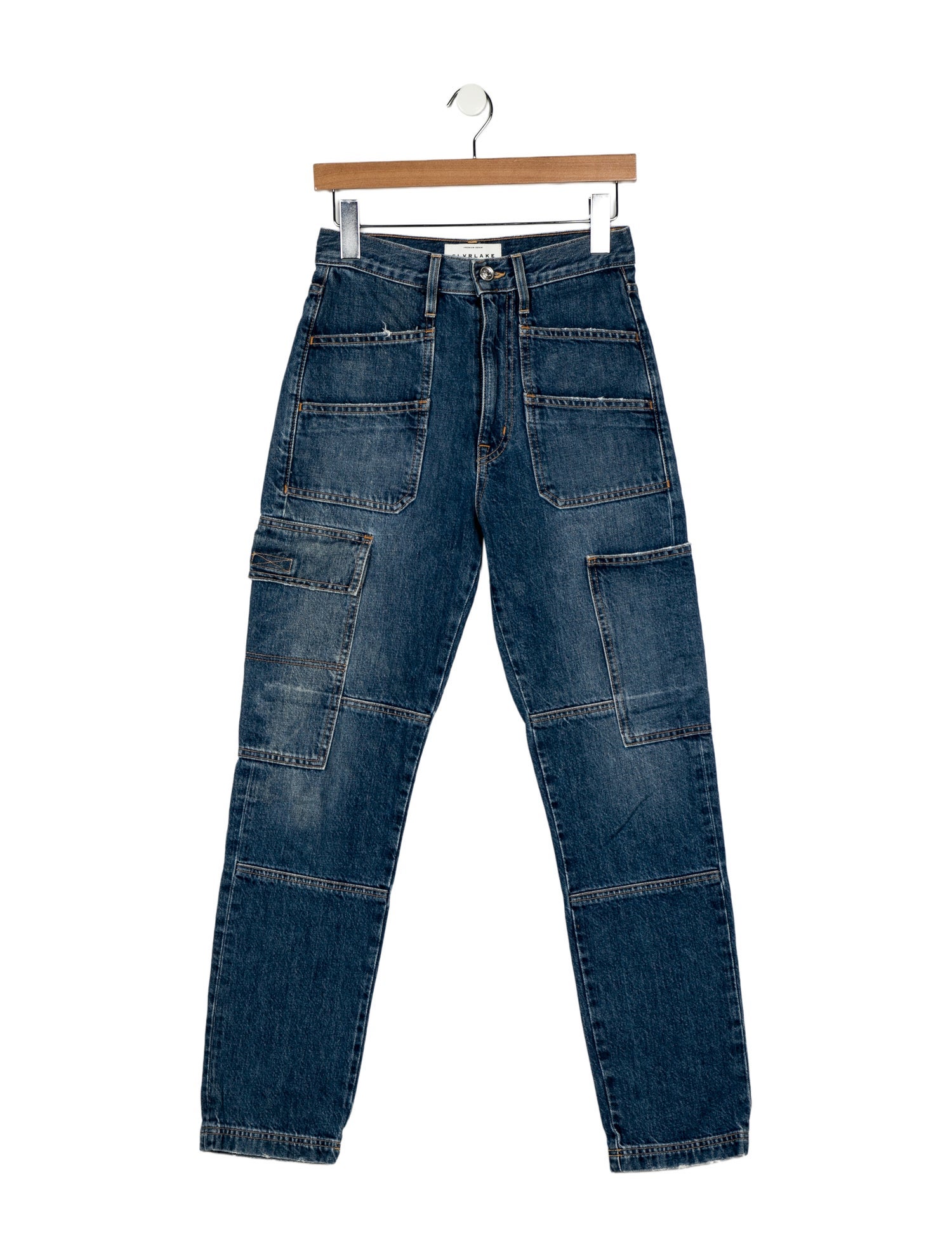 SLVRLAKE High-Rise Straight Leg Jeans