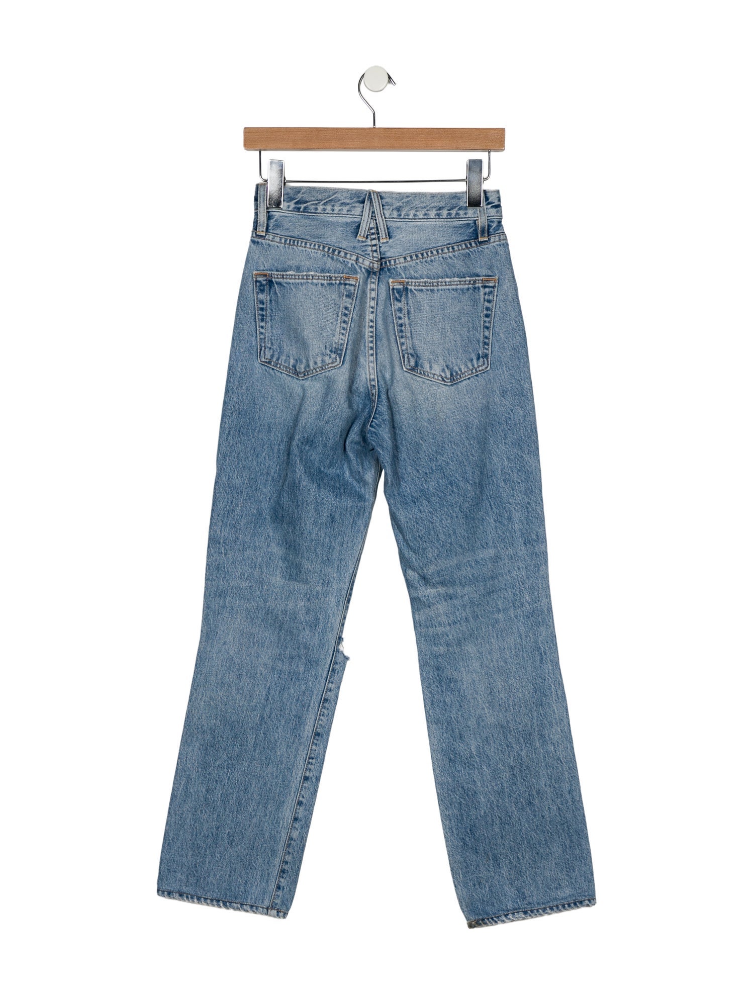 SLVRLAKE High-Rise Straight Leg Jeans