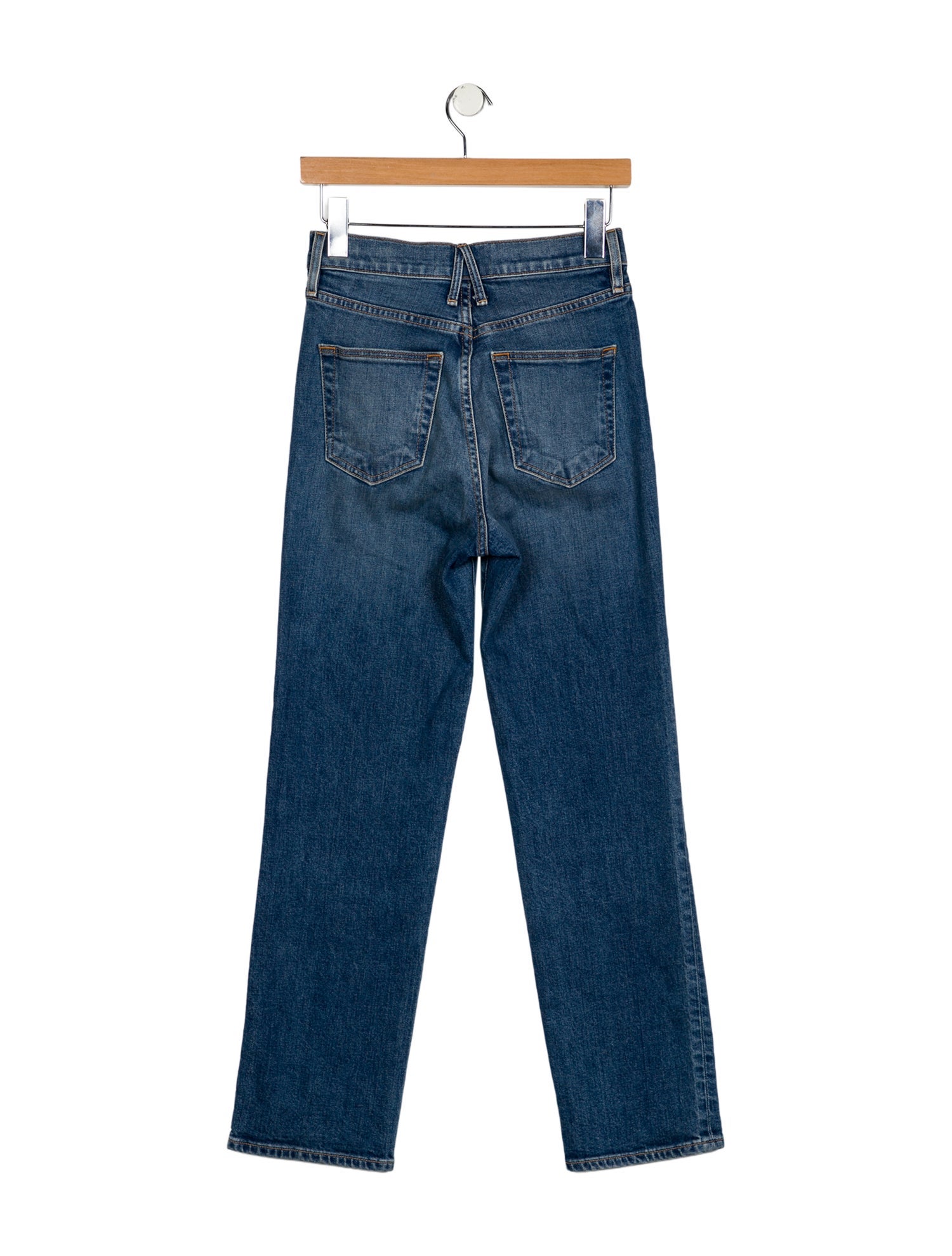 SLVRLAKE High-Rise Straight Leg Jeans