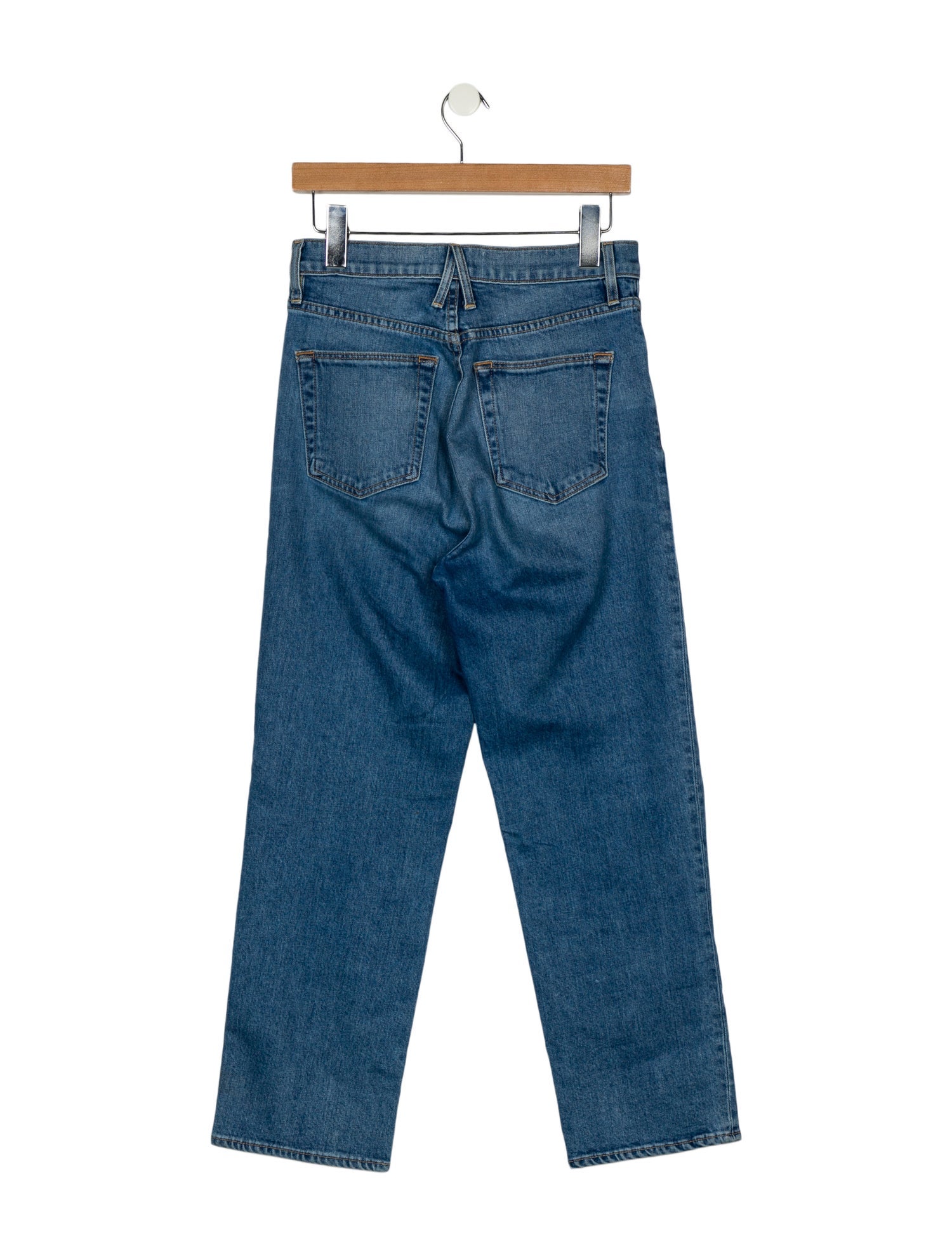 SLVRLAKE High-Rise Straight Leg Jeans