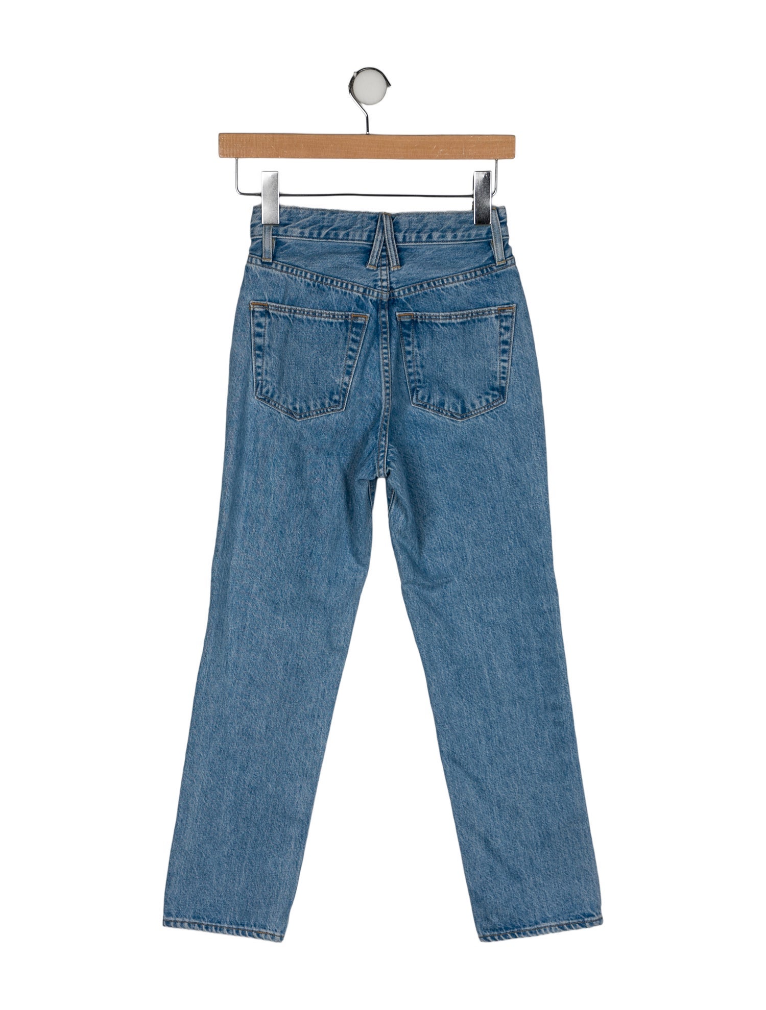 SLVRLAKE Mid-Rise Straight Leg Jeans