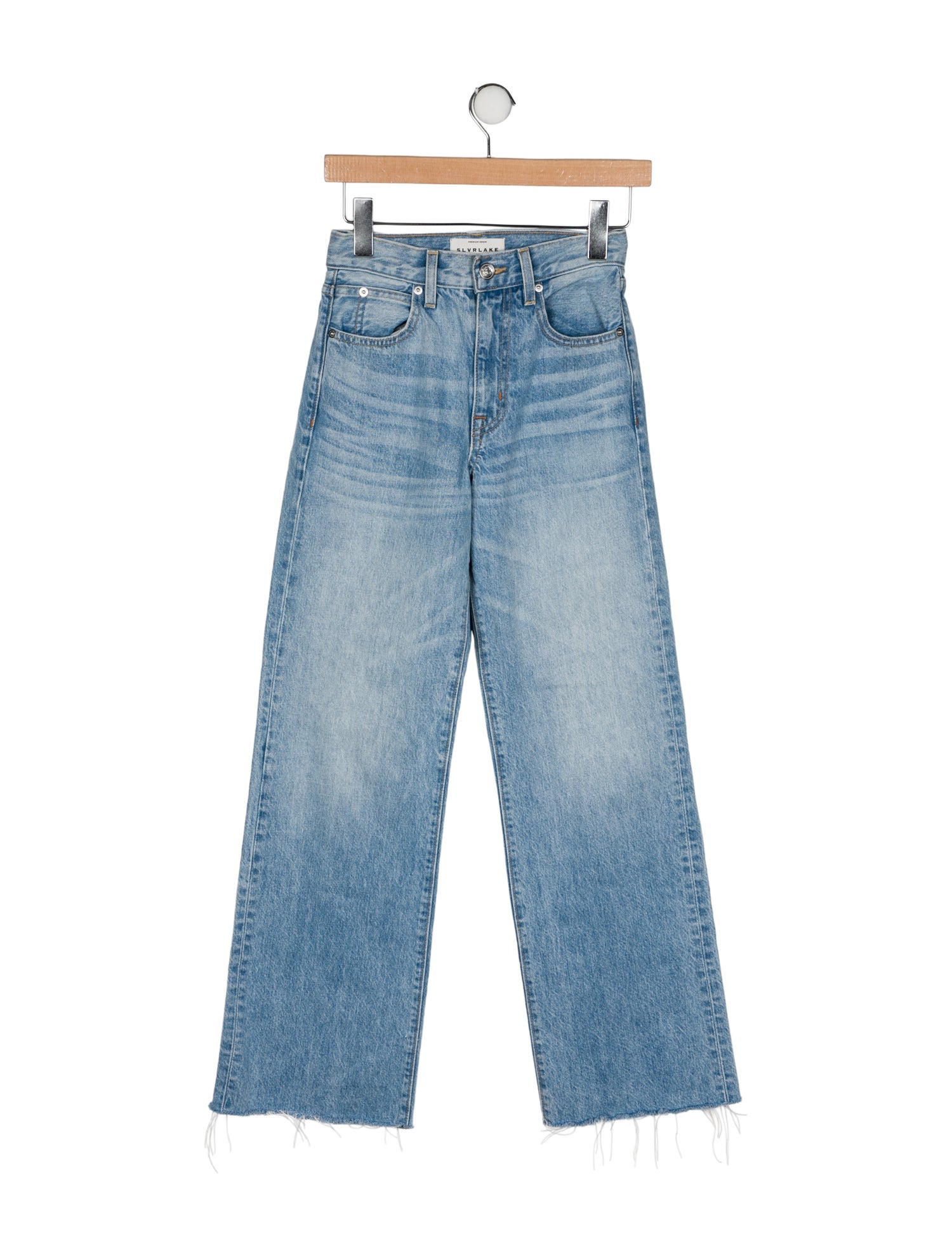 SLVRLAKE Mid-Rise Wide Leg Jeans