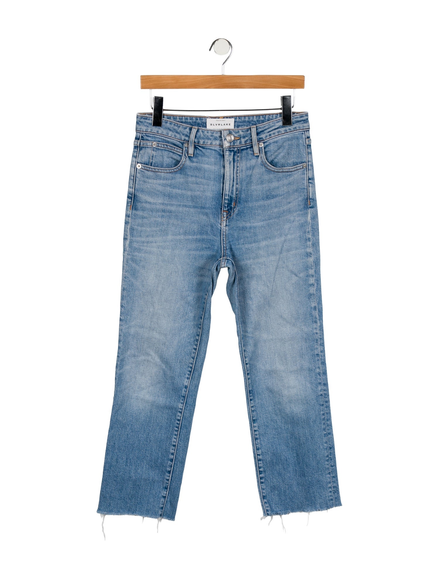 SLVRLAKE Mid-Rise Straight Leg Jeans