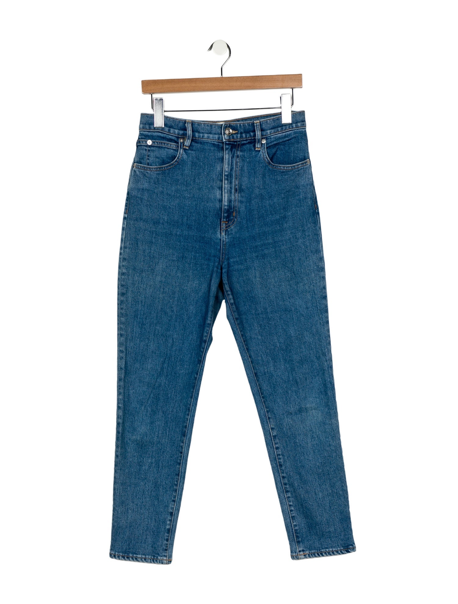 SLVRLAKE High-Rise Straight Leg Jeans