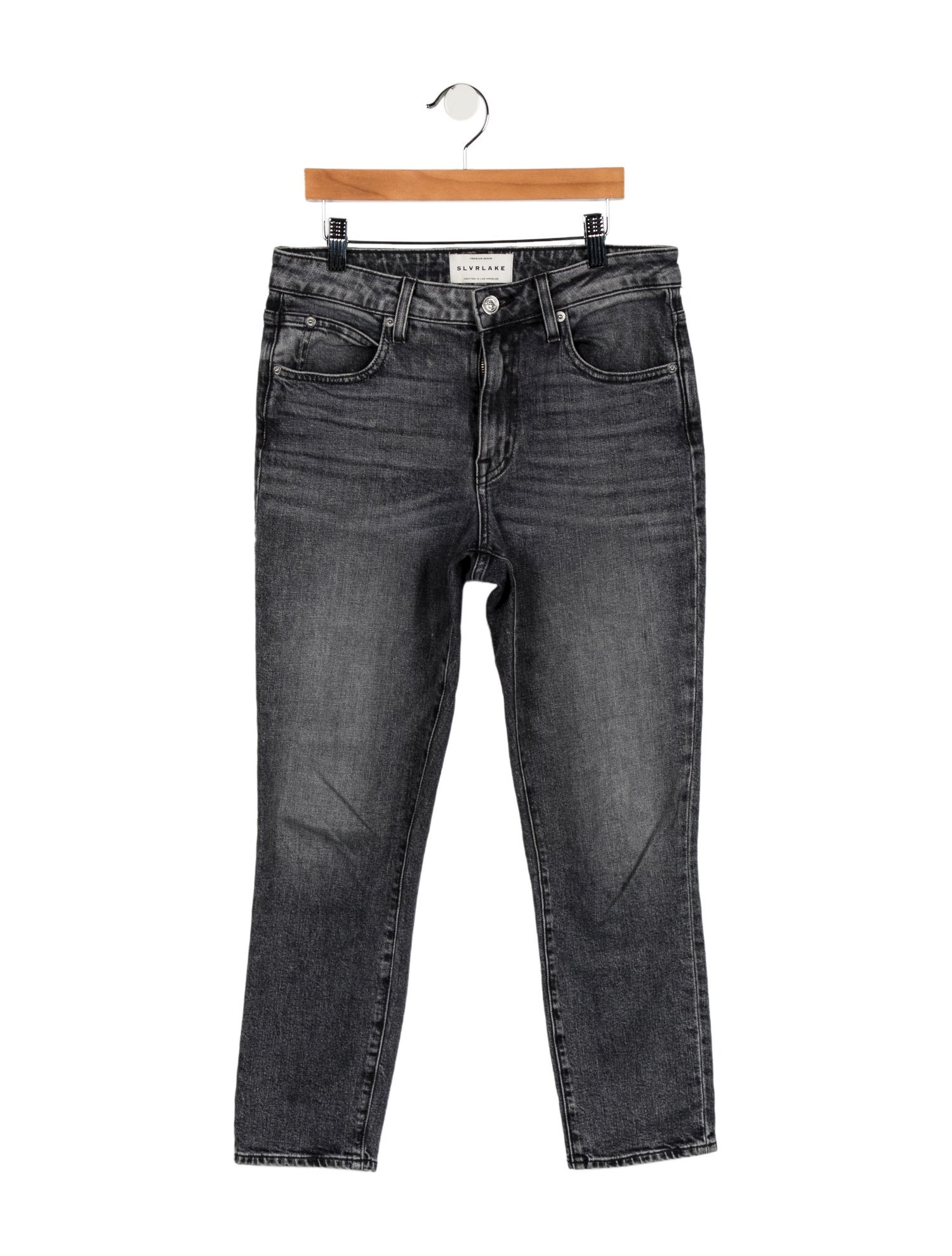 SLVRLAKE High-Rise Straight Leg Jeans