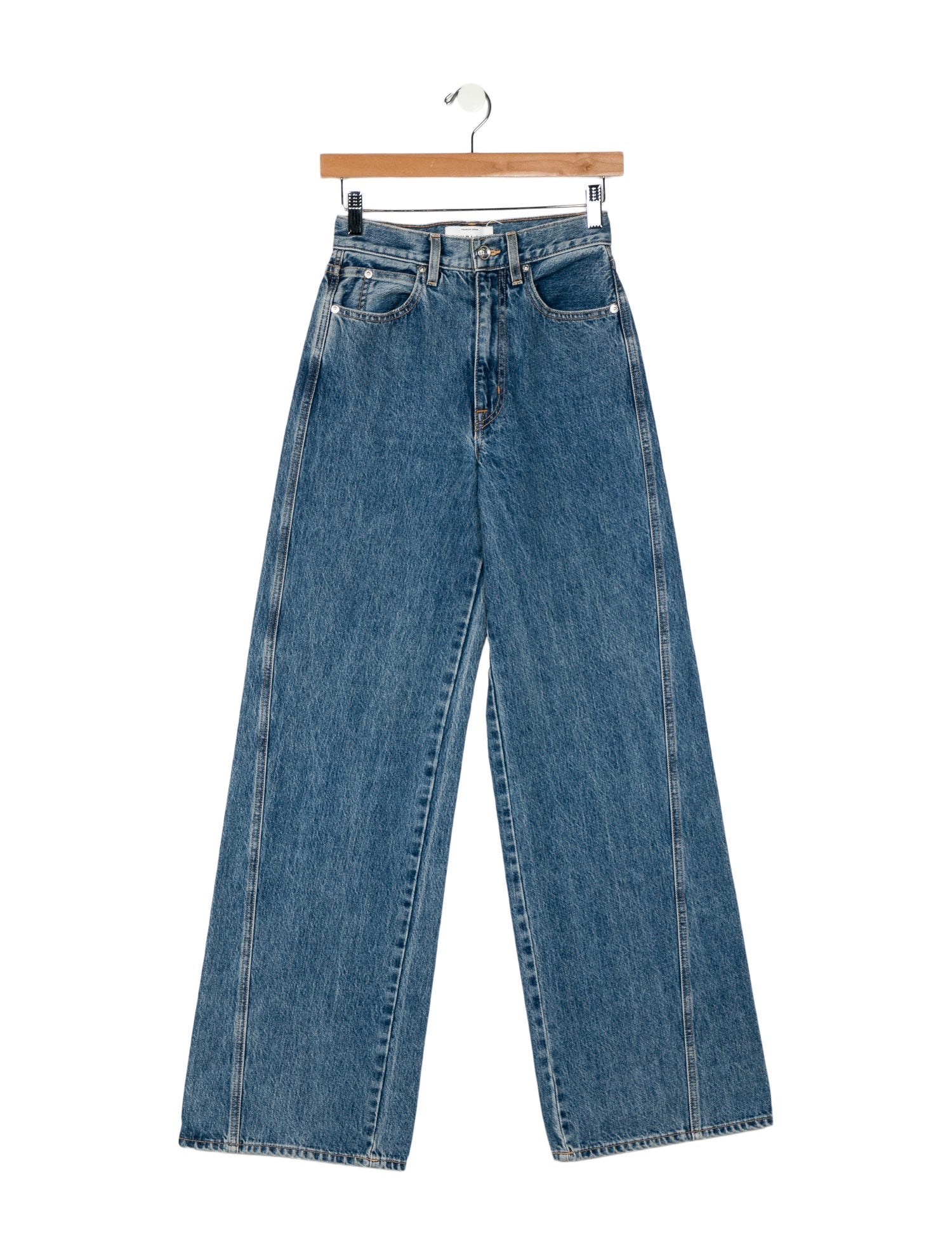 SLVRLAKE Mid-Rise Wide Leg Jeans