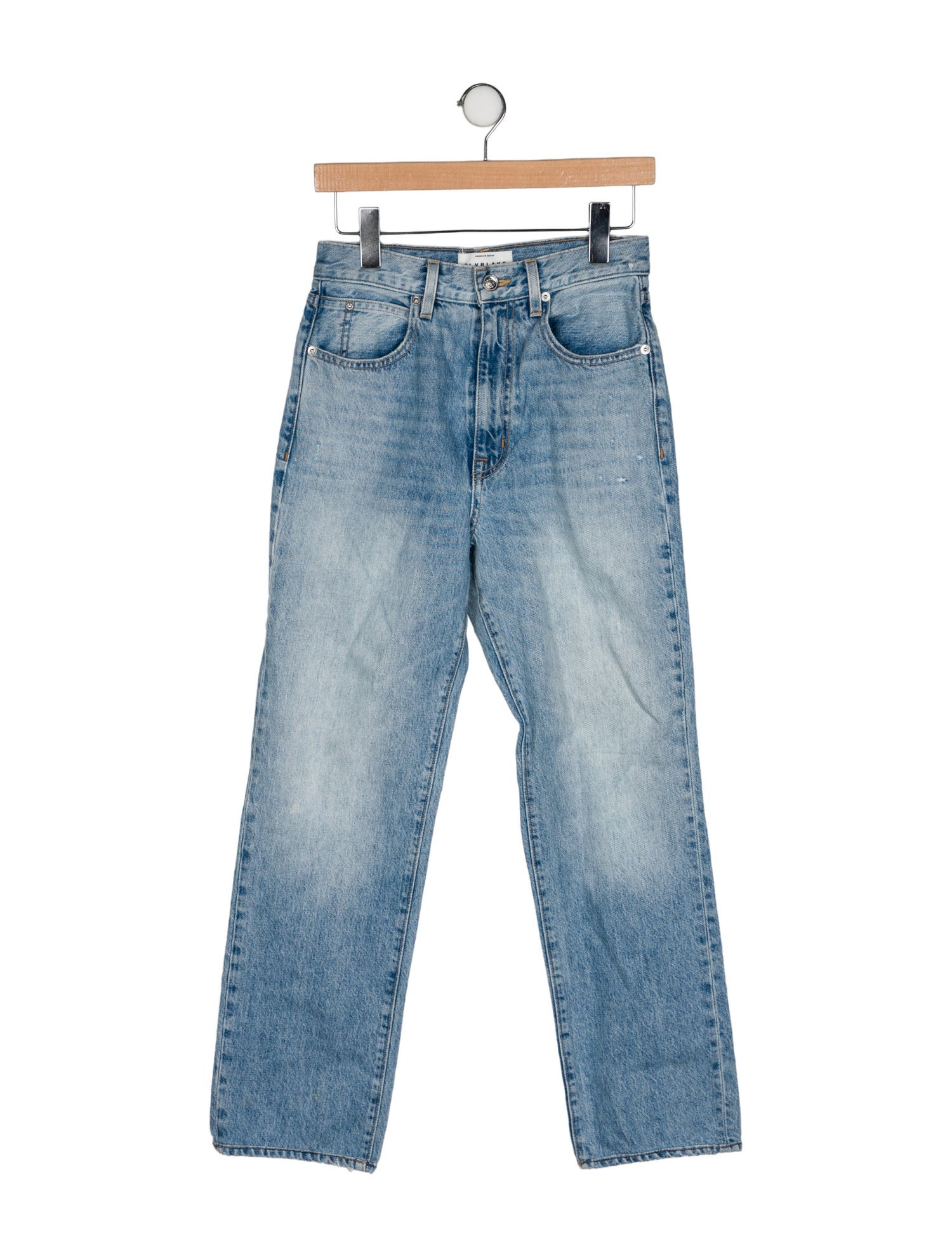 SLVRLAKE High-Rise Straight Leg Jeans