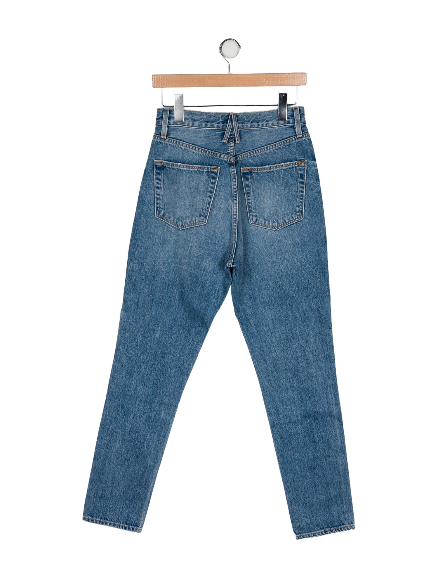 SLVRLAKE High-Rise Straight Leg Jeans