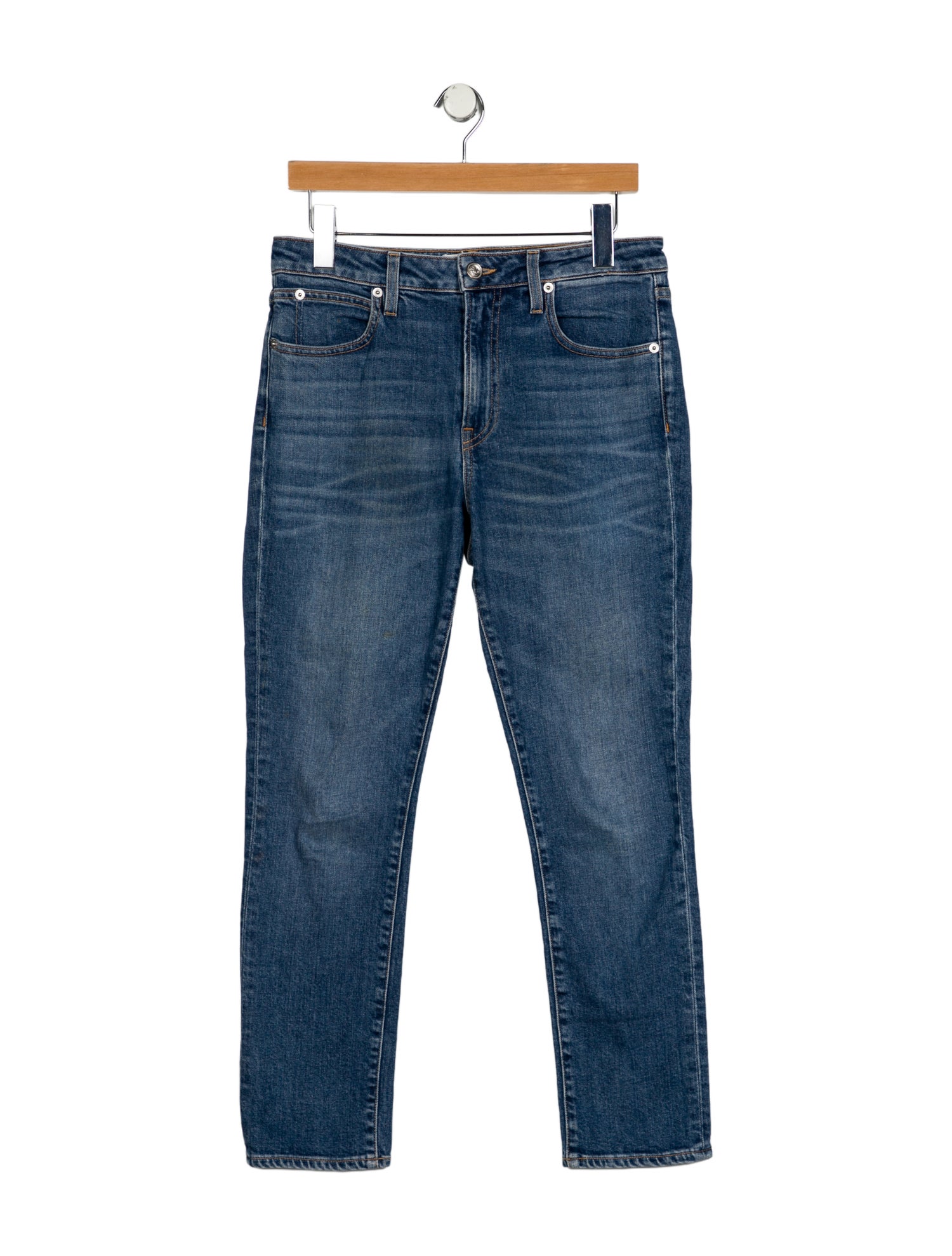 SLVRLAKE Low-Rise Straight Leg Jeans