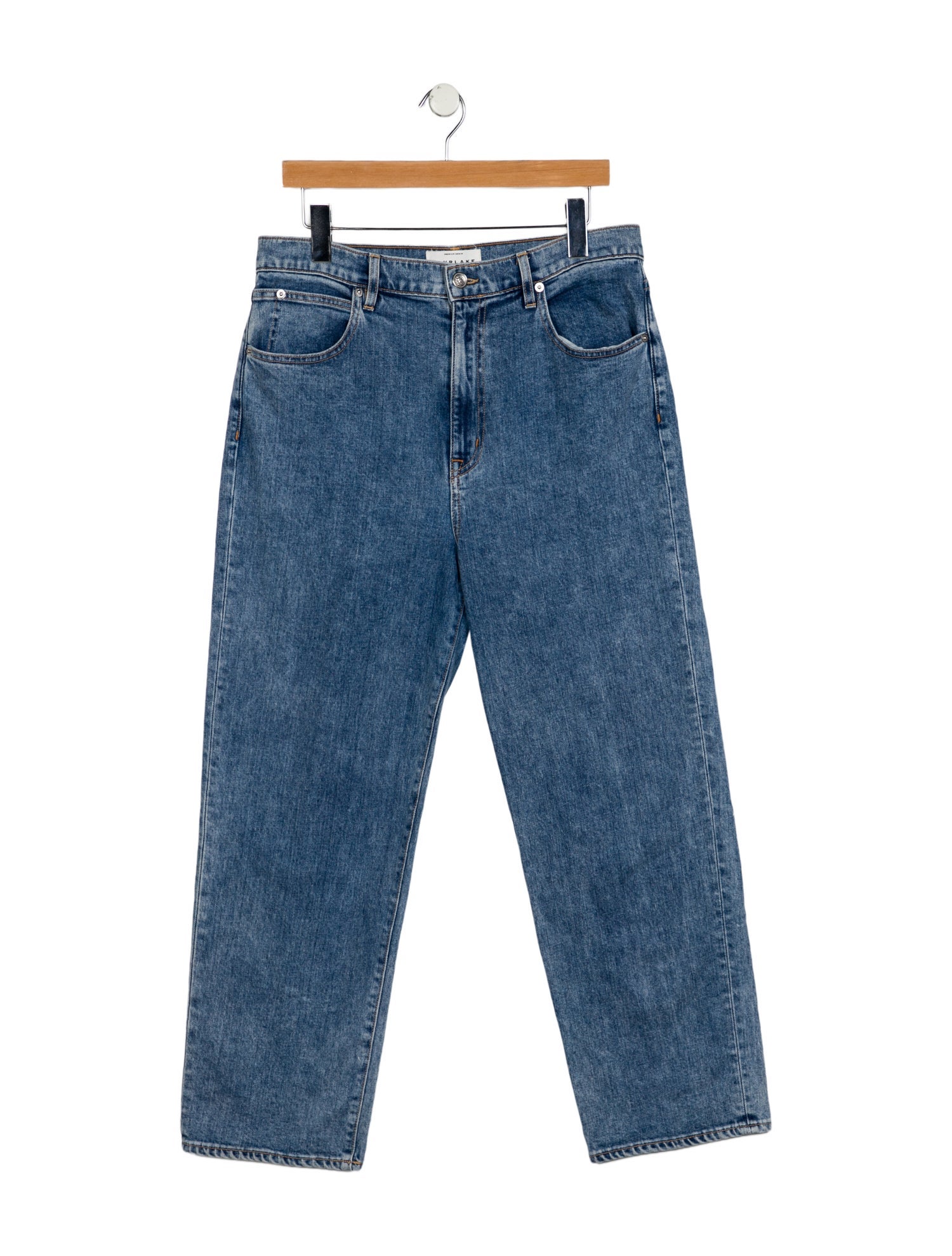 SLVRLAKE High-Rise Straight Leg Jeans