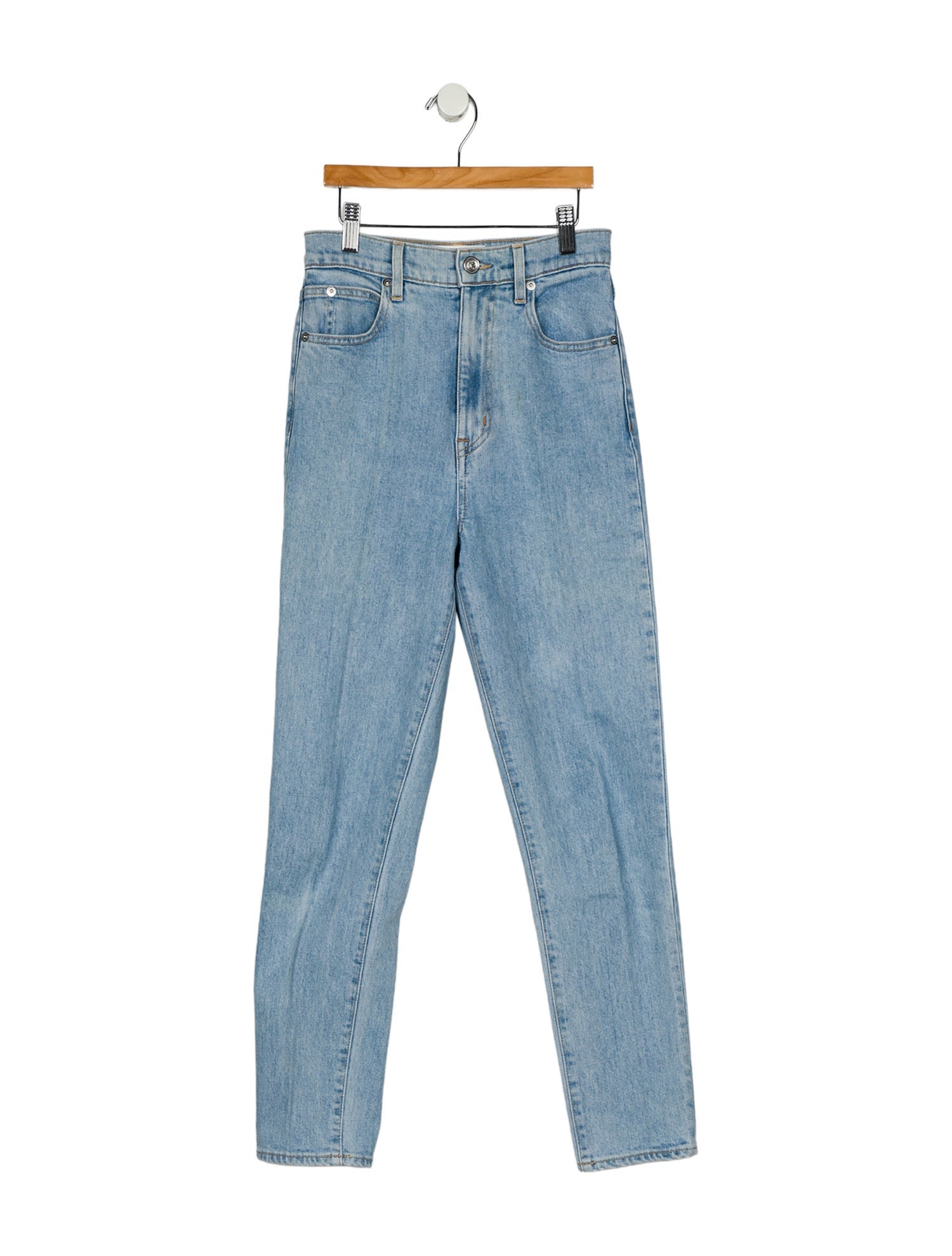 SLVRLAKE High-Rise Straight Leg Jeans
