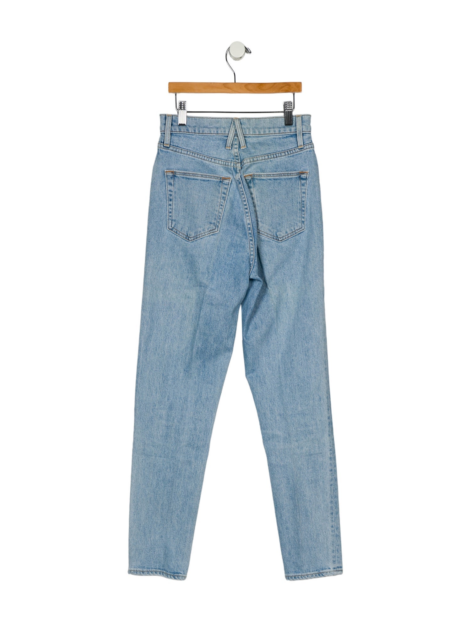 SLVRLAKE High-Rise Straight Leg Jeans