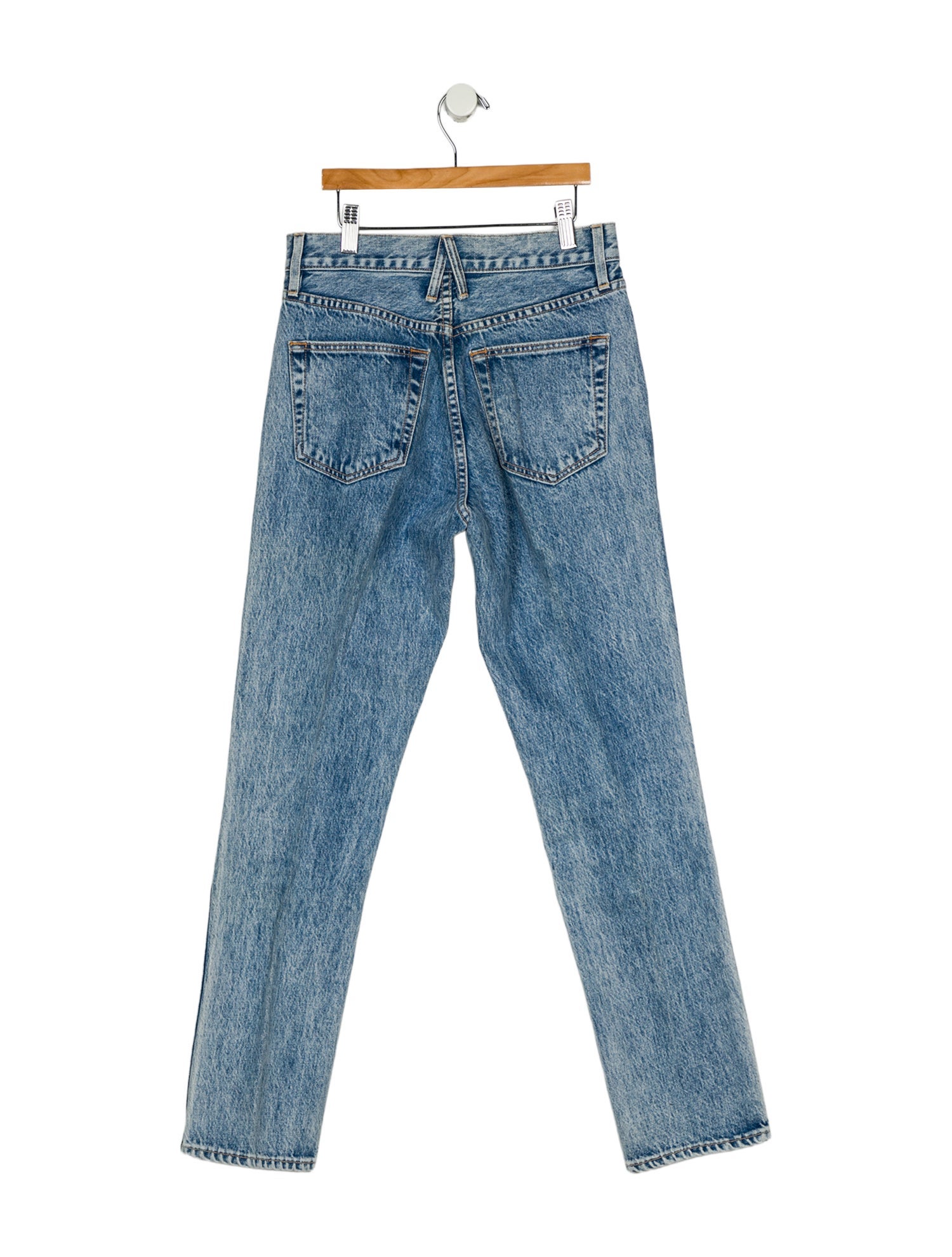SLVRLAKE Mid-Rise Straight Leg Jeans