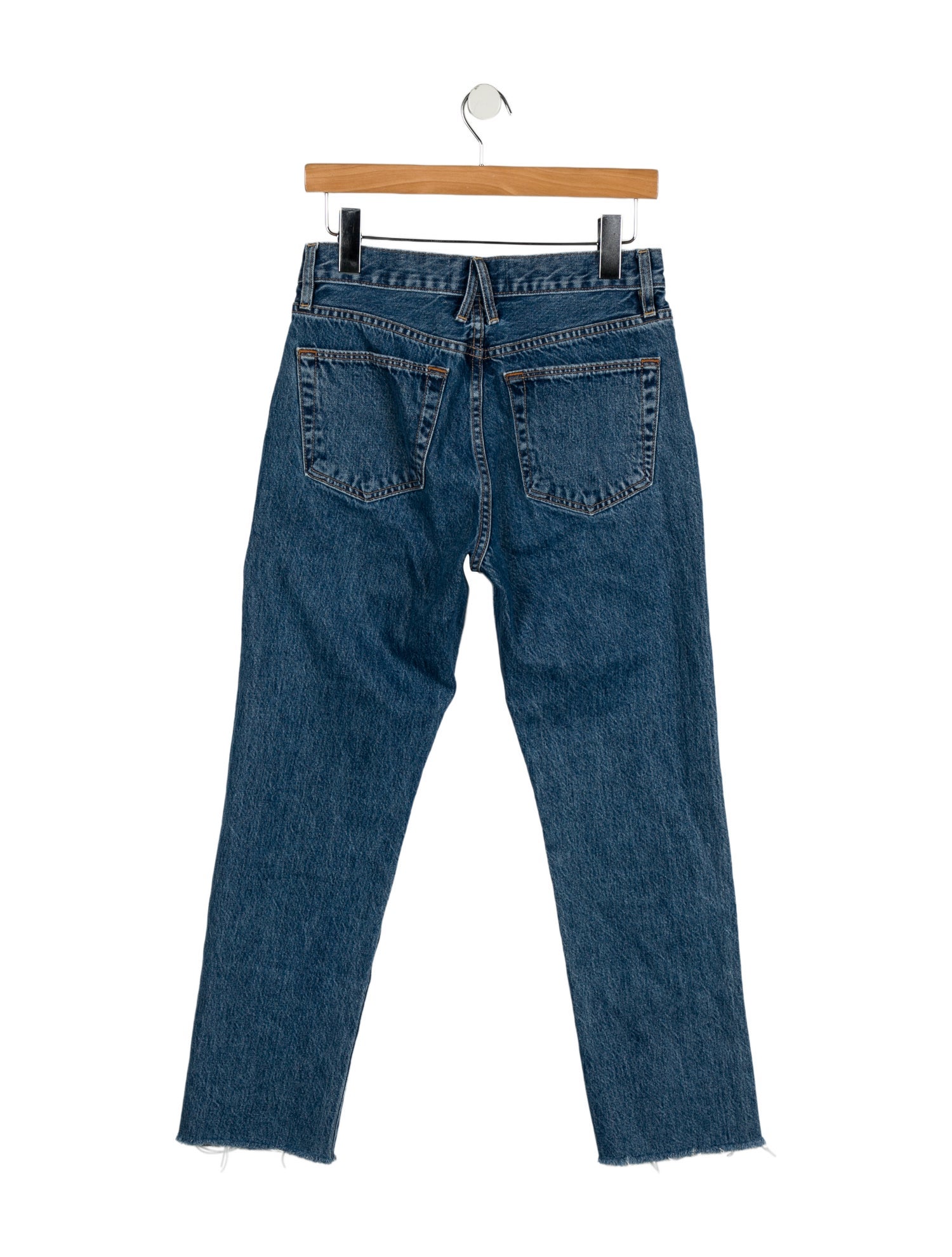 SLVRLAKE Mid-Rise Straight Leg Jeans