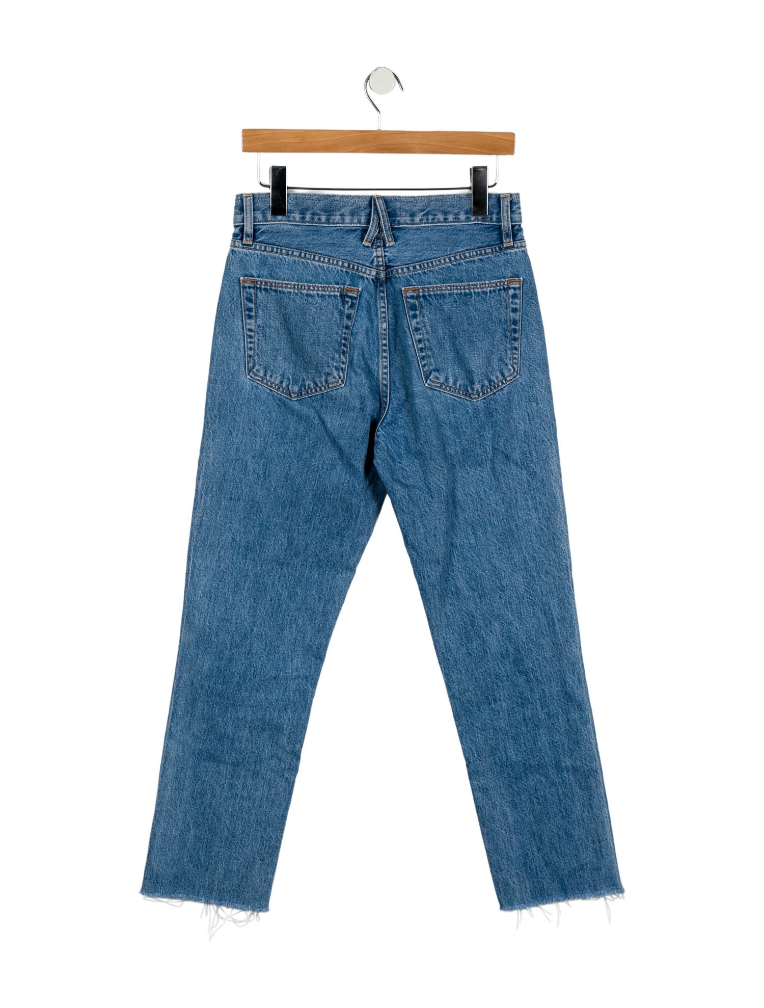 SLVRLAKE Mid-Rise Straight Leg Jeans