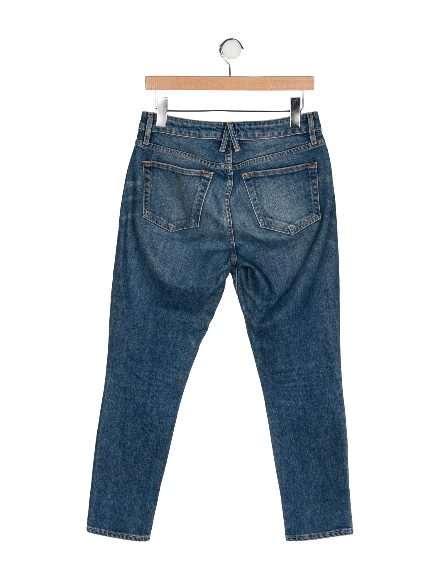 SLVRLAKE Mid-Rise Straight Leg Jeans
