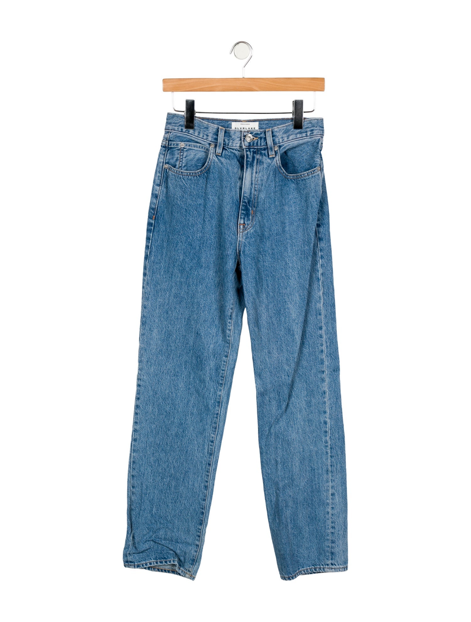 SLVRLAKE High-Rise Straight Leg Jeans