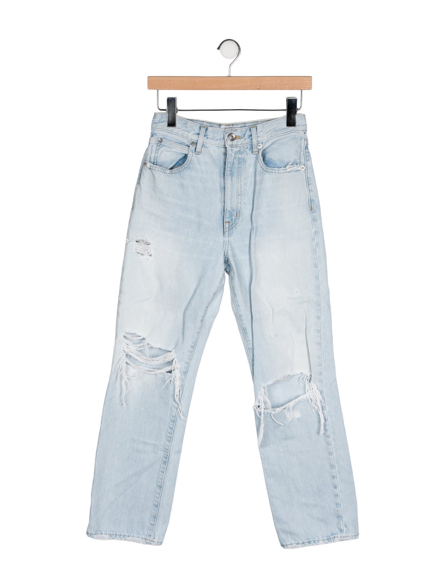 SLVRLAKE High-Rise Straight Leg Jeans
