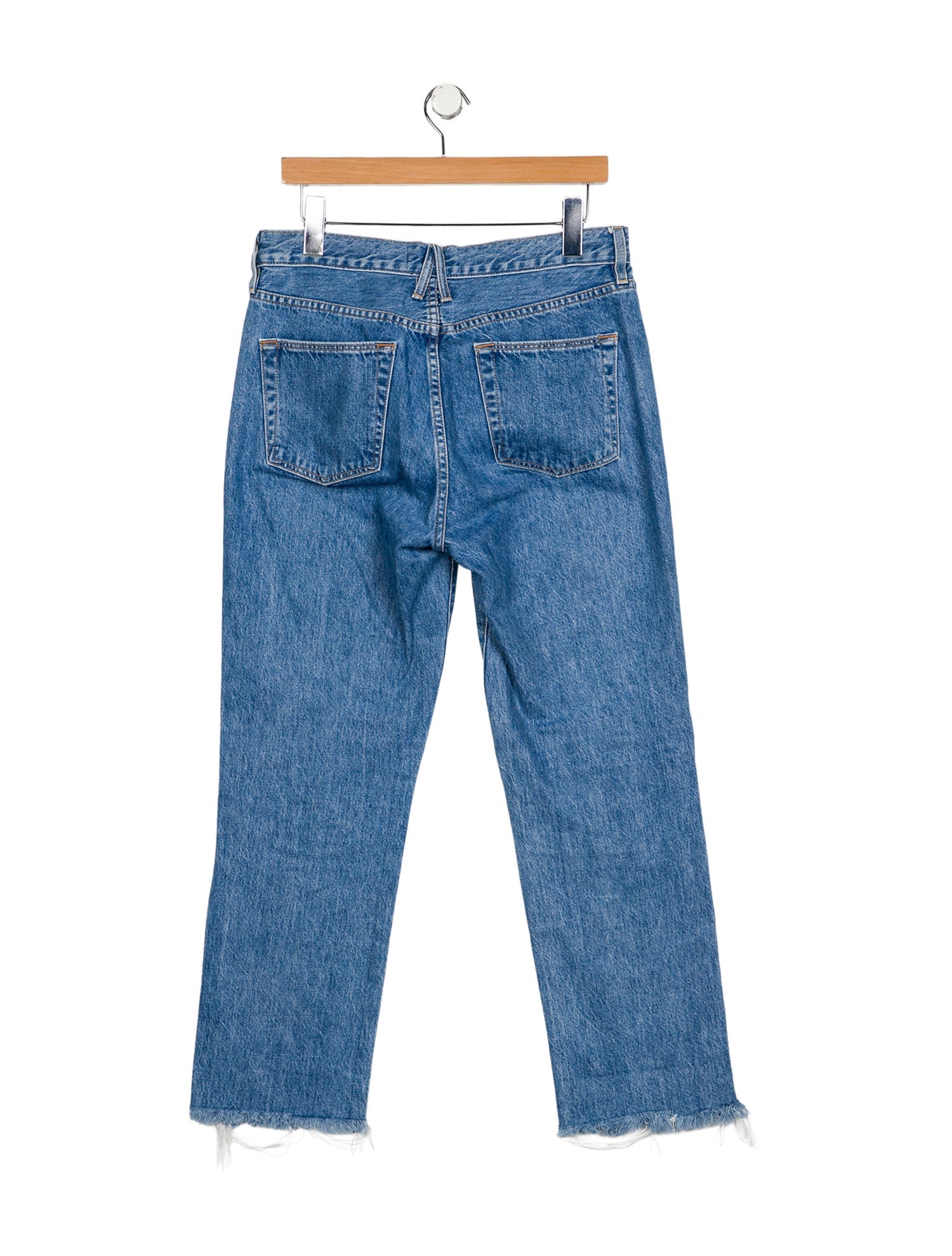 SLVRLAKE Mid-Rise Straight Leg Jeans