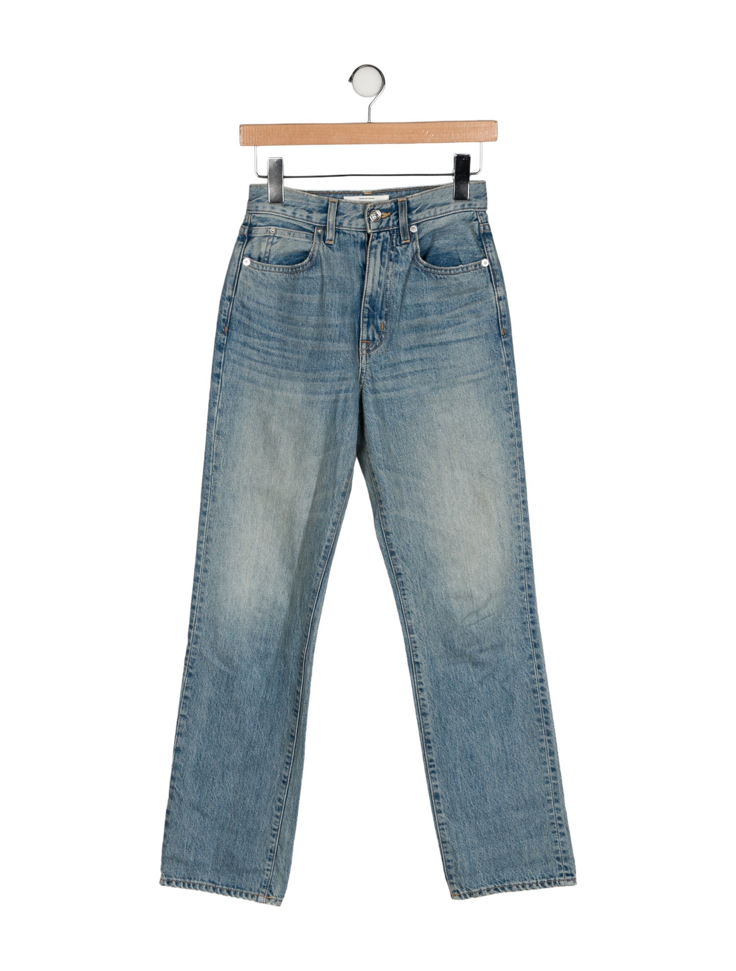 SLVRLAKE Mid-Rise Straight Leg Jeans