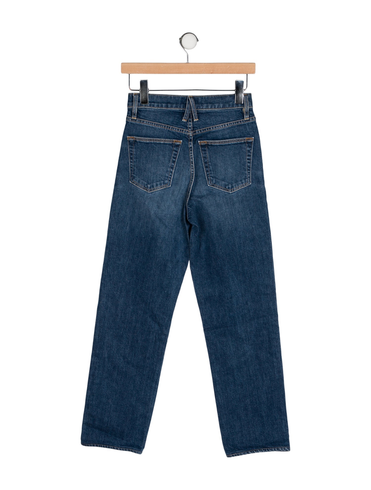 SLVRLAKE Mid-Rise Straight Leg Jeans