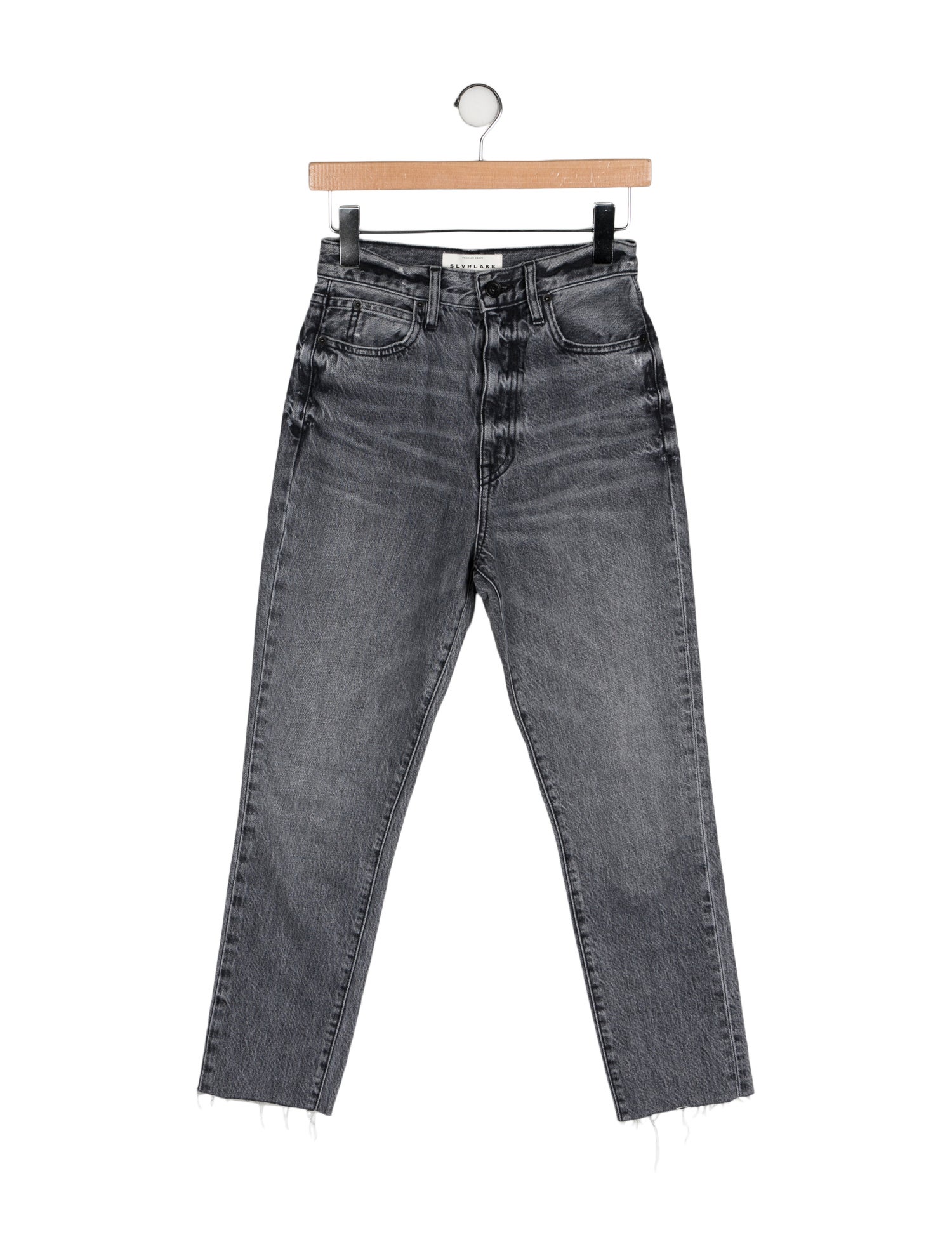 SLVRLAKE High-Rise Straight Leg Jeans