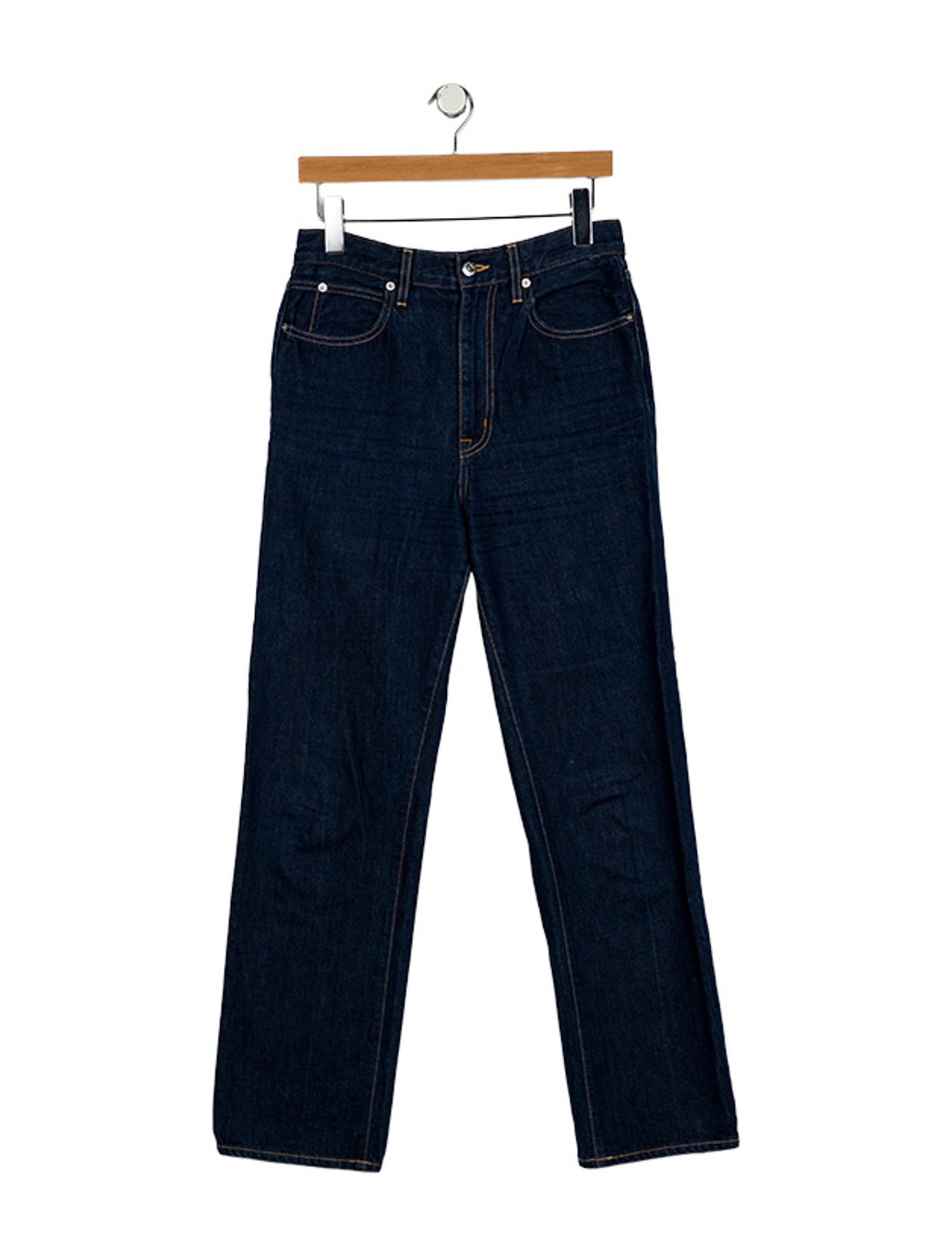 SLVRLAKE High-Rise Straight Leg Jeans