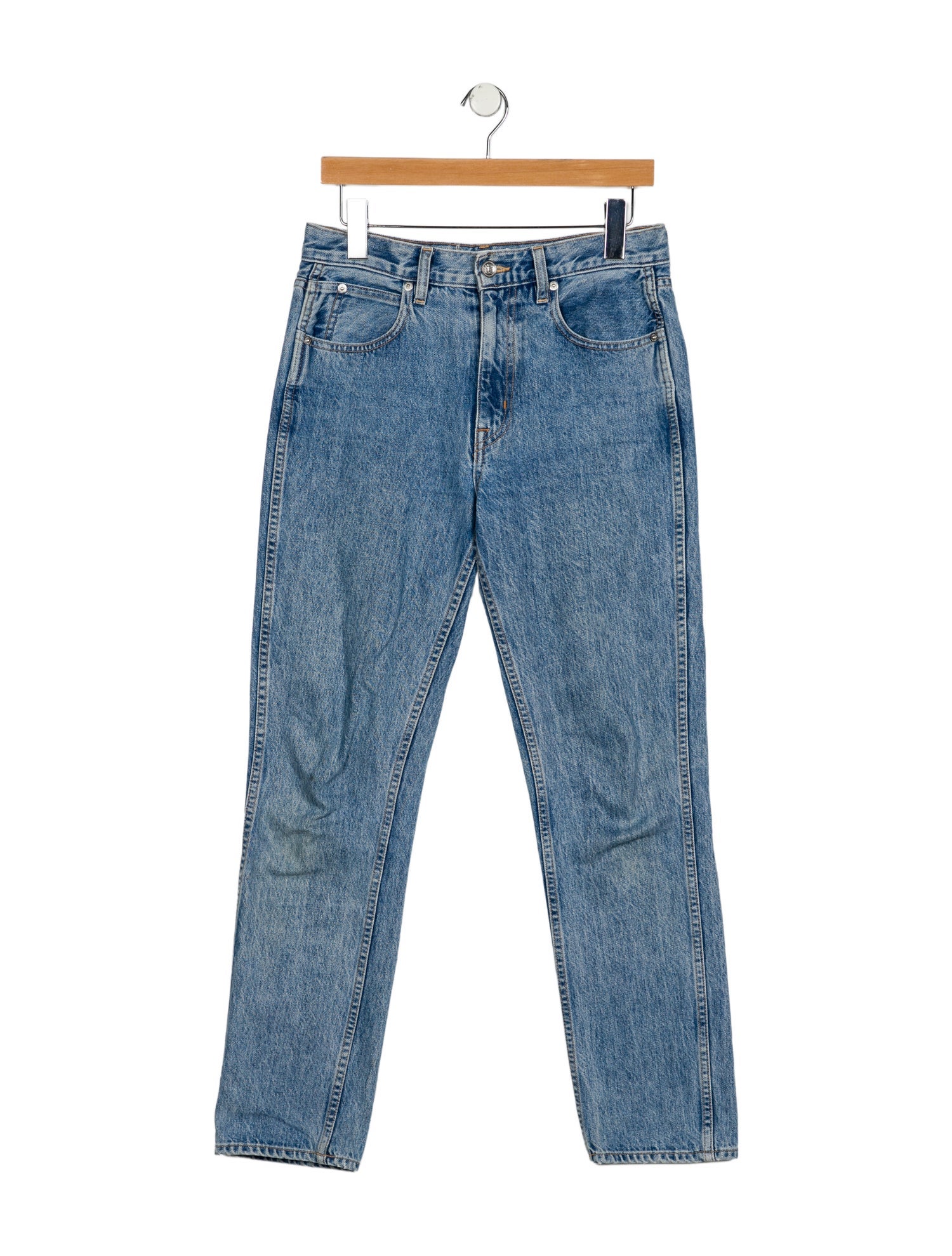 SLVRLAKE High-Rise Straight Leg Jeans