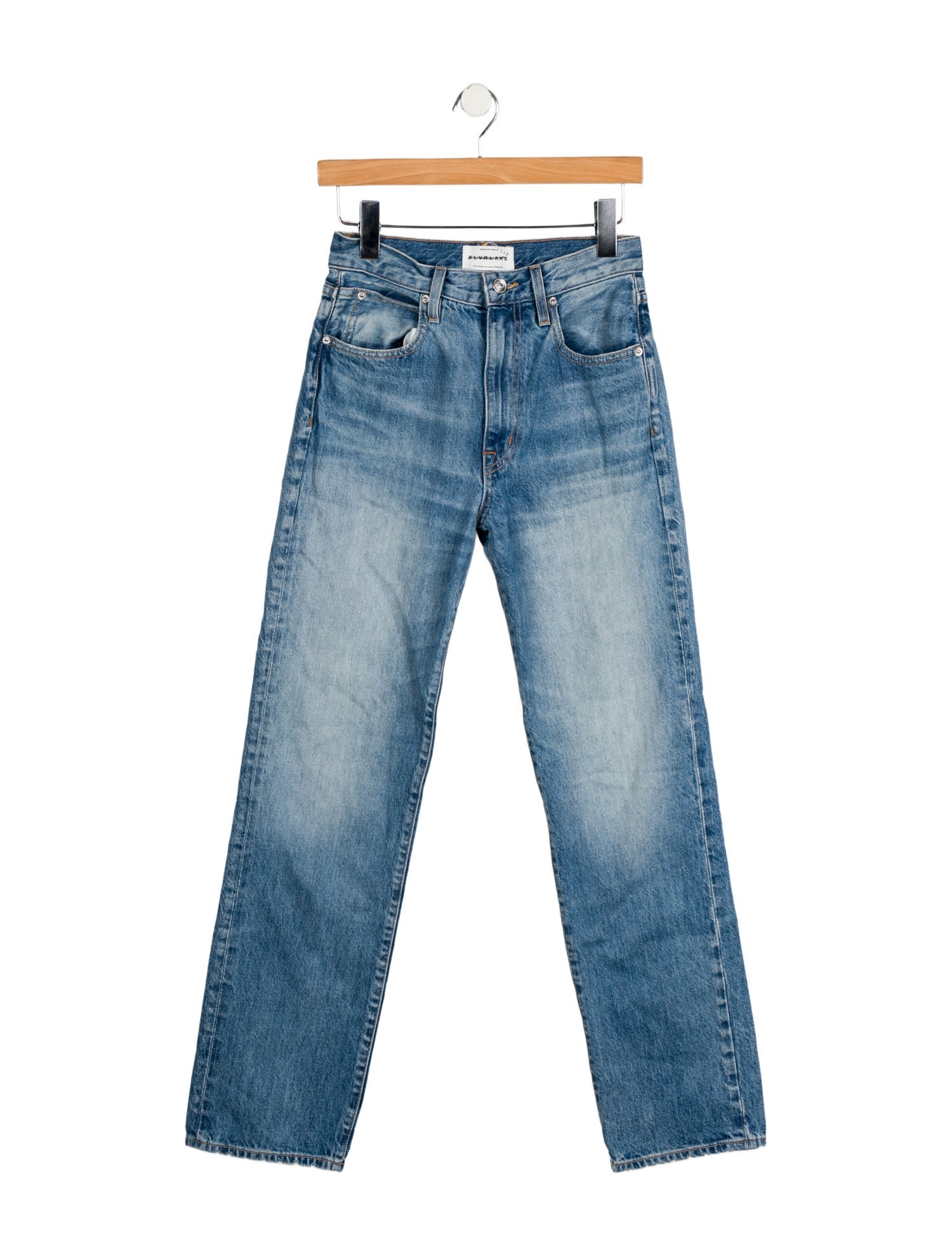 SLVRLAKE High-Rise Straight Leg Jeans