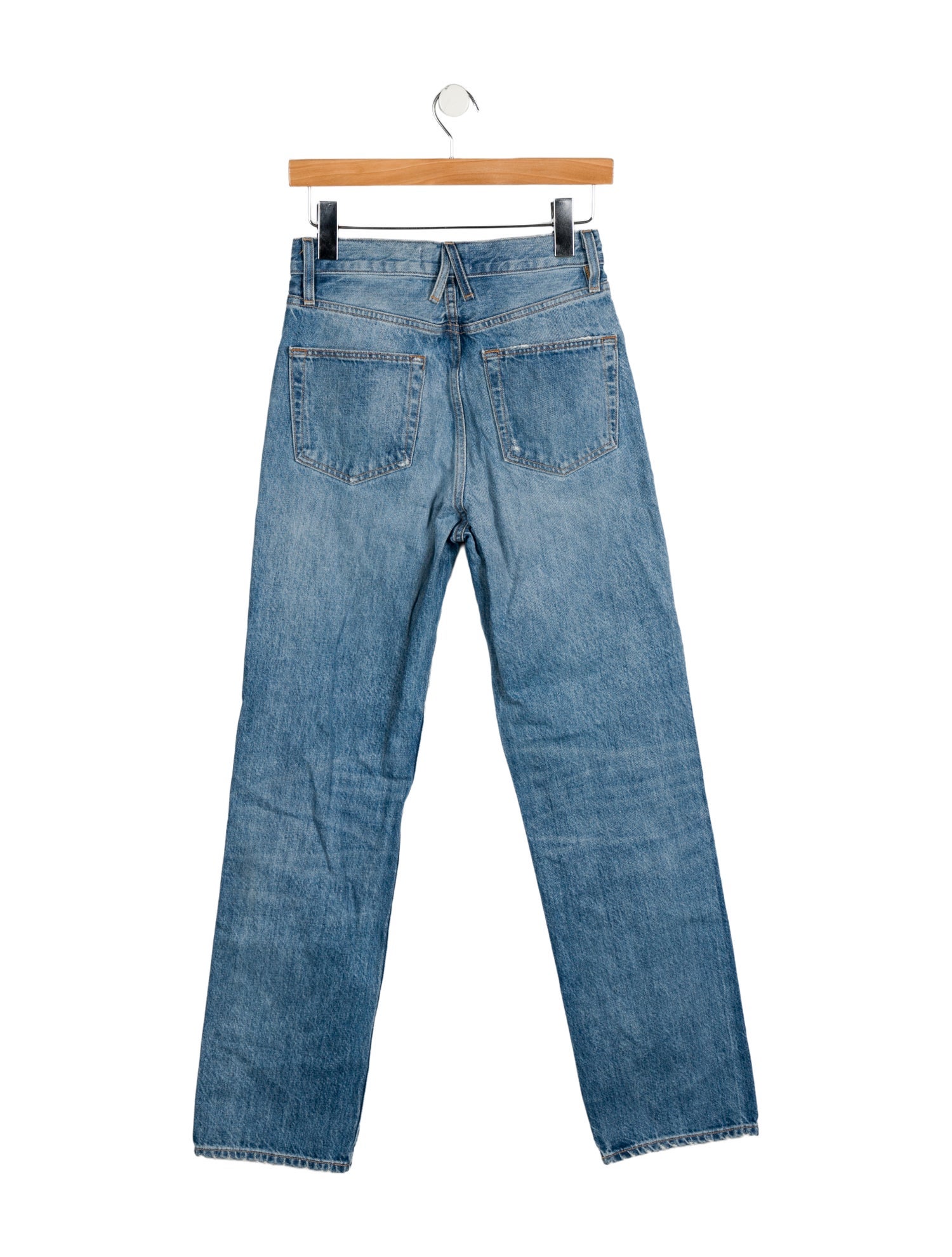 SLVRLAKE High-Rise Straight Leg Jeans