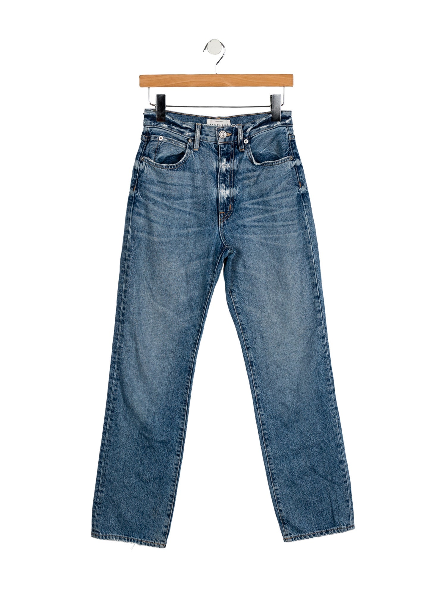 SLVRLAKE High-Rise Straight Leg Jeans