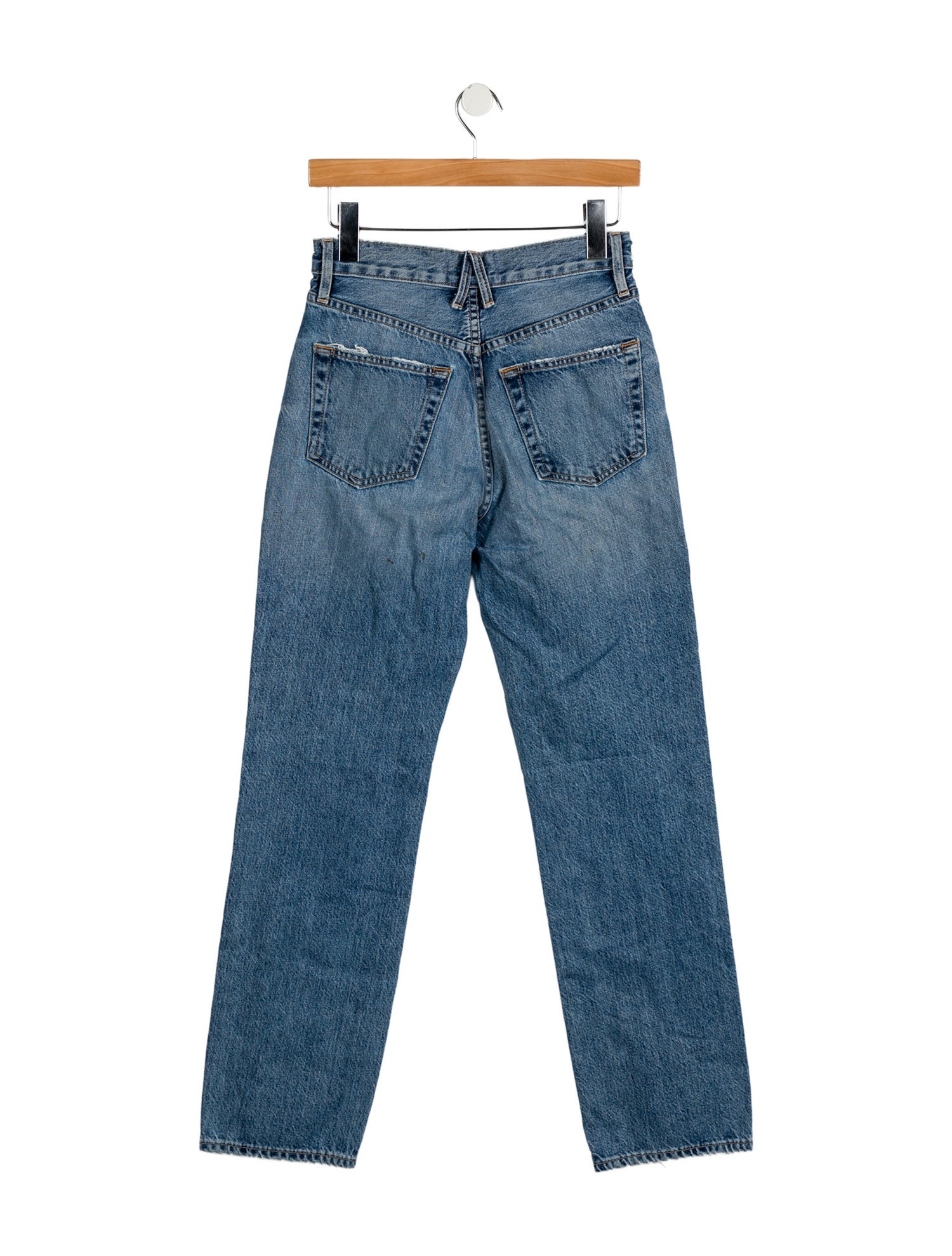 SLVRLAKE High-Rise Straight Leg Jeans